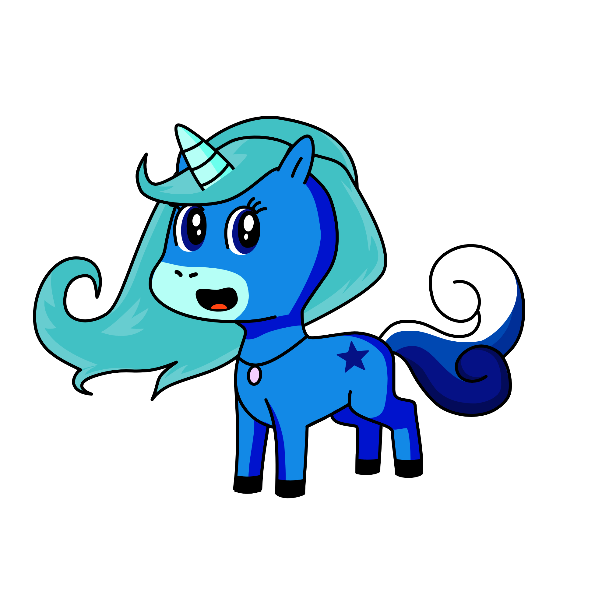 Sky, the unicorn