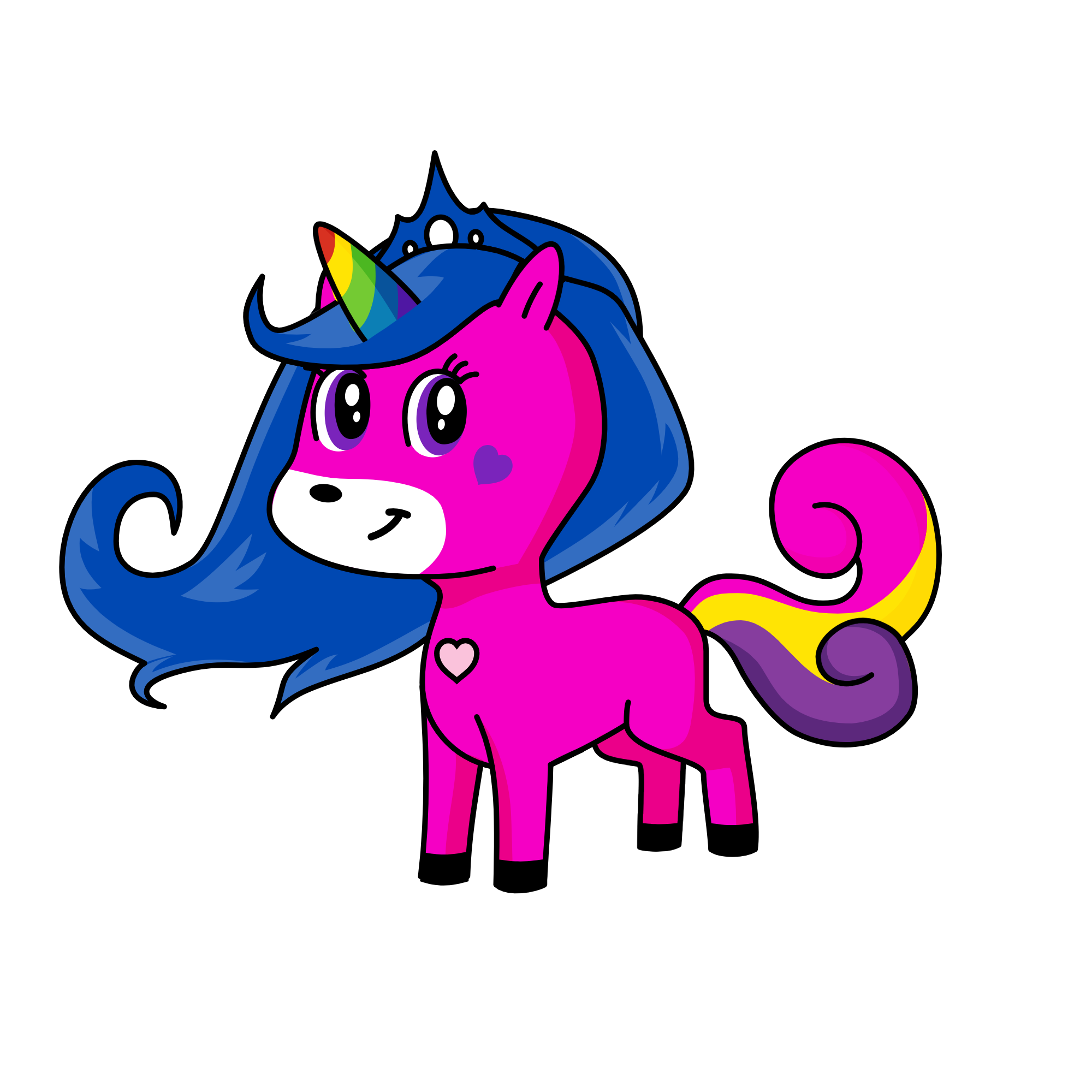 blueberry, the unicorn