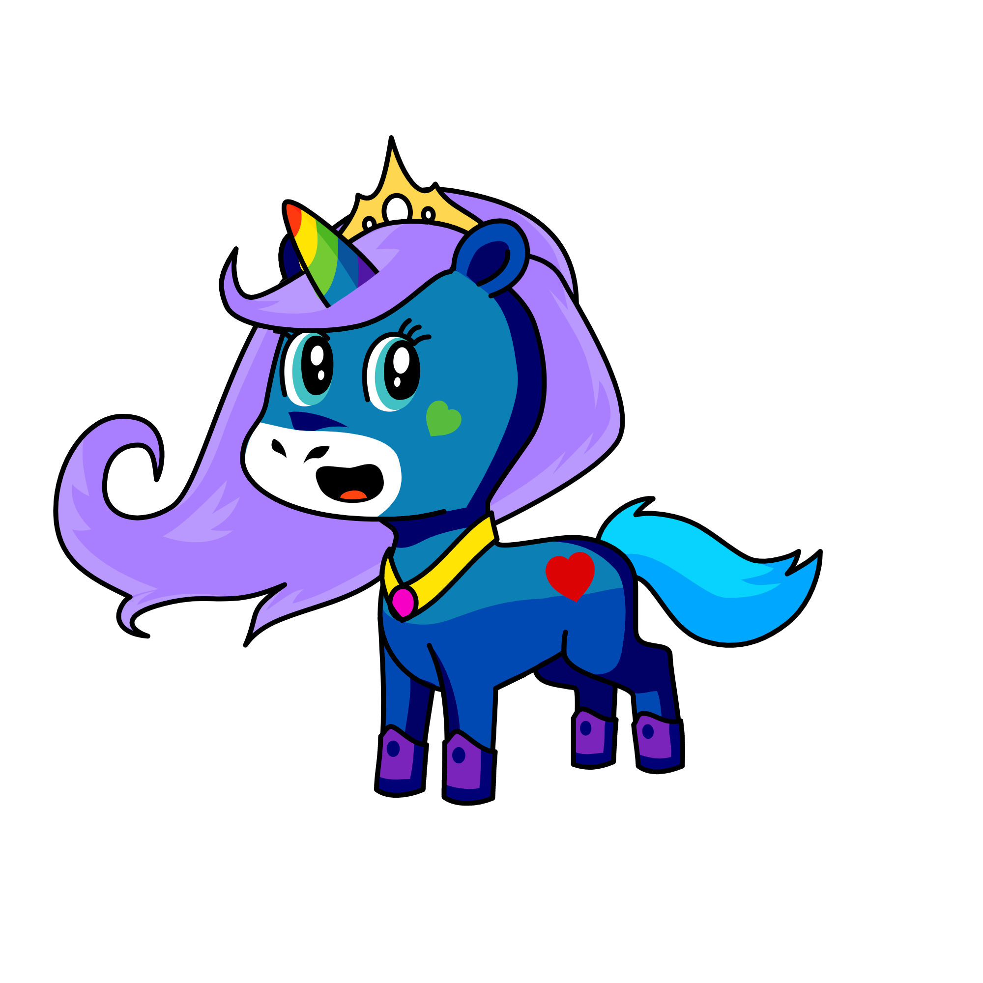 Icy unicorn, the unicorn