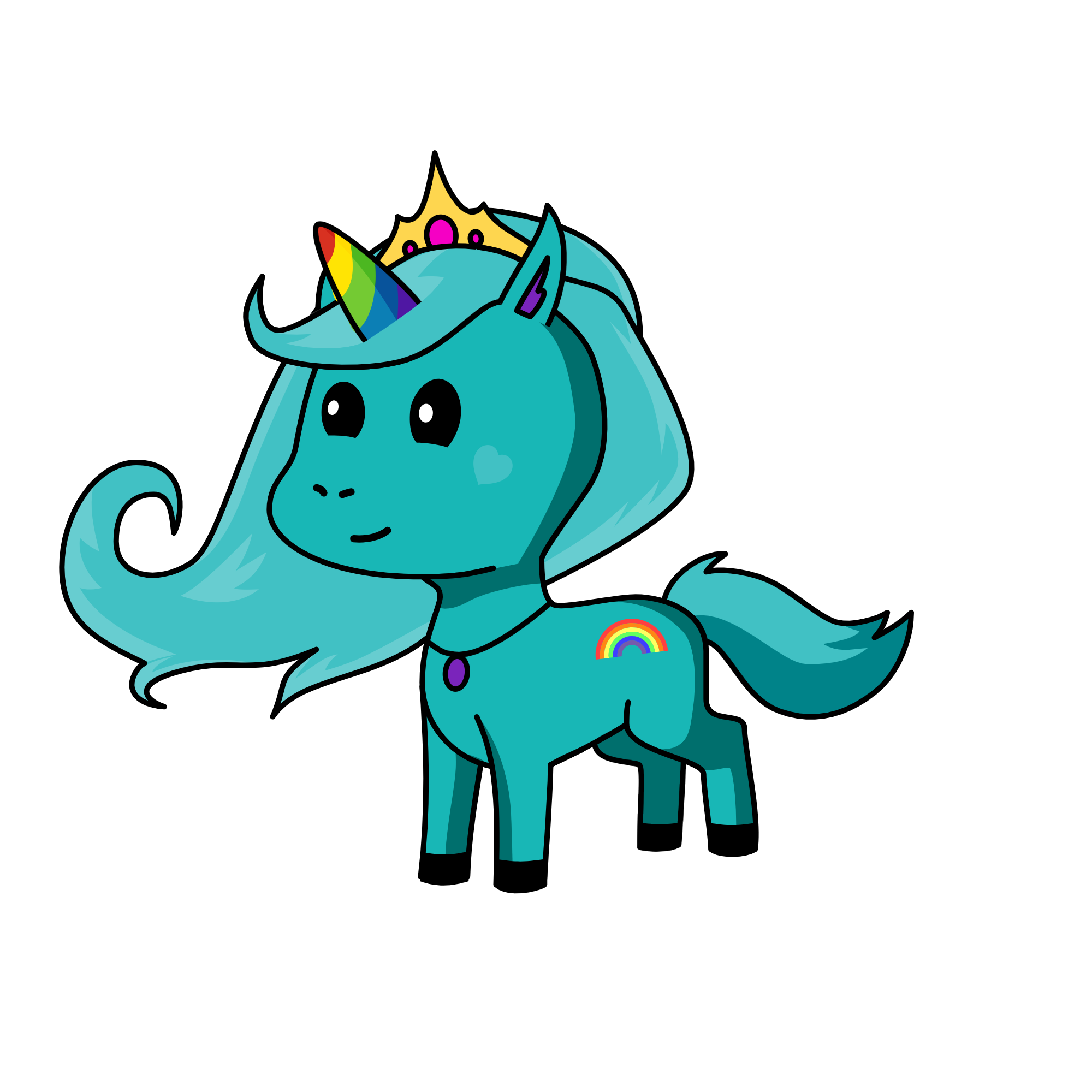 Princess Rainbow, the unicorn