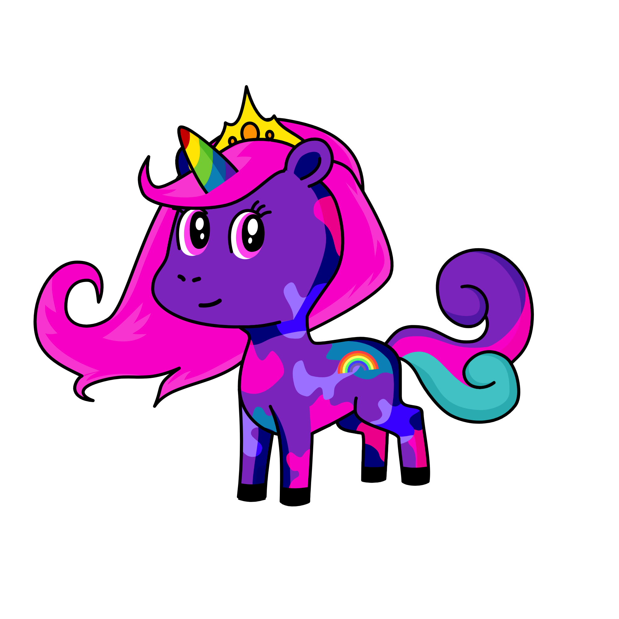 Princess Rainbow, the unicorn