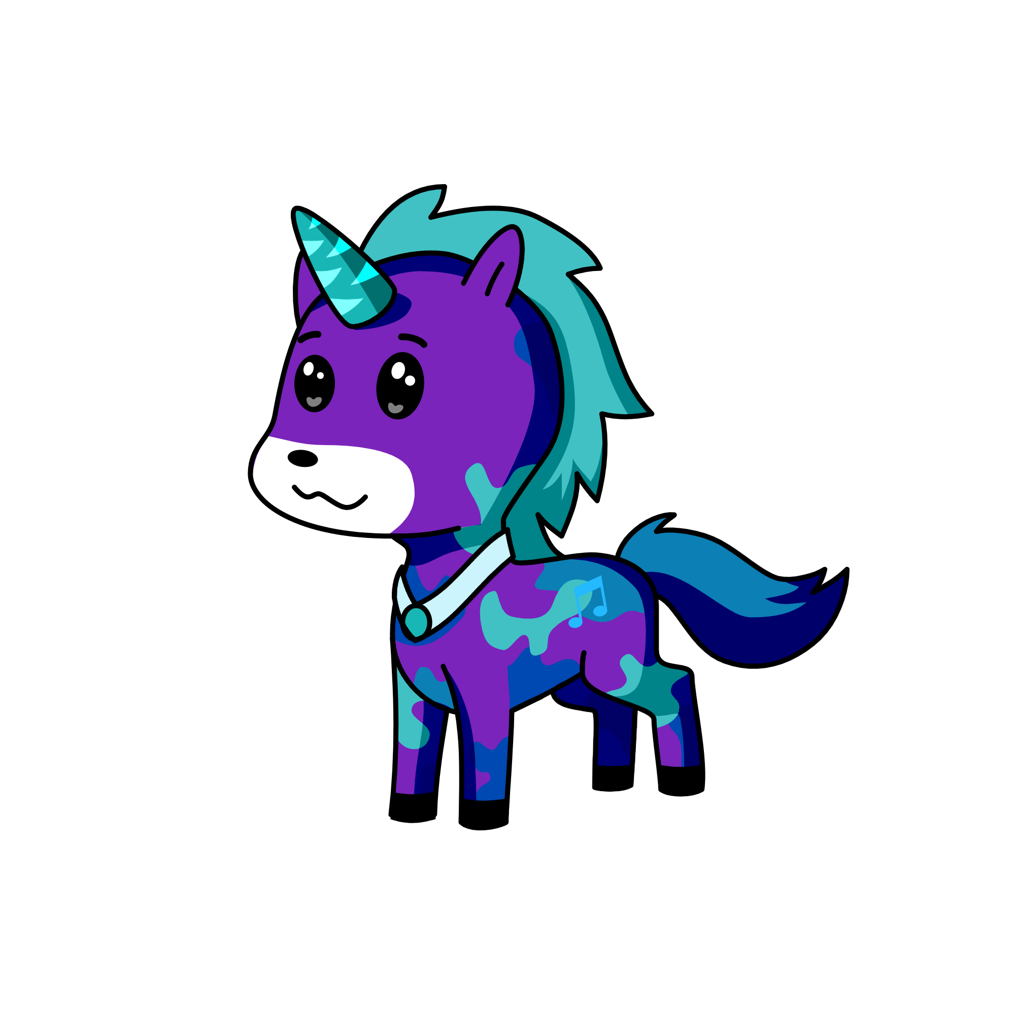 snowy, the unicorn