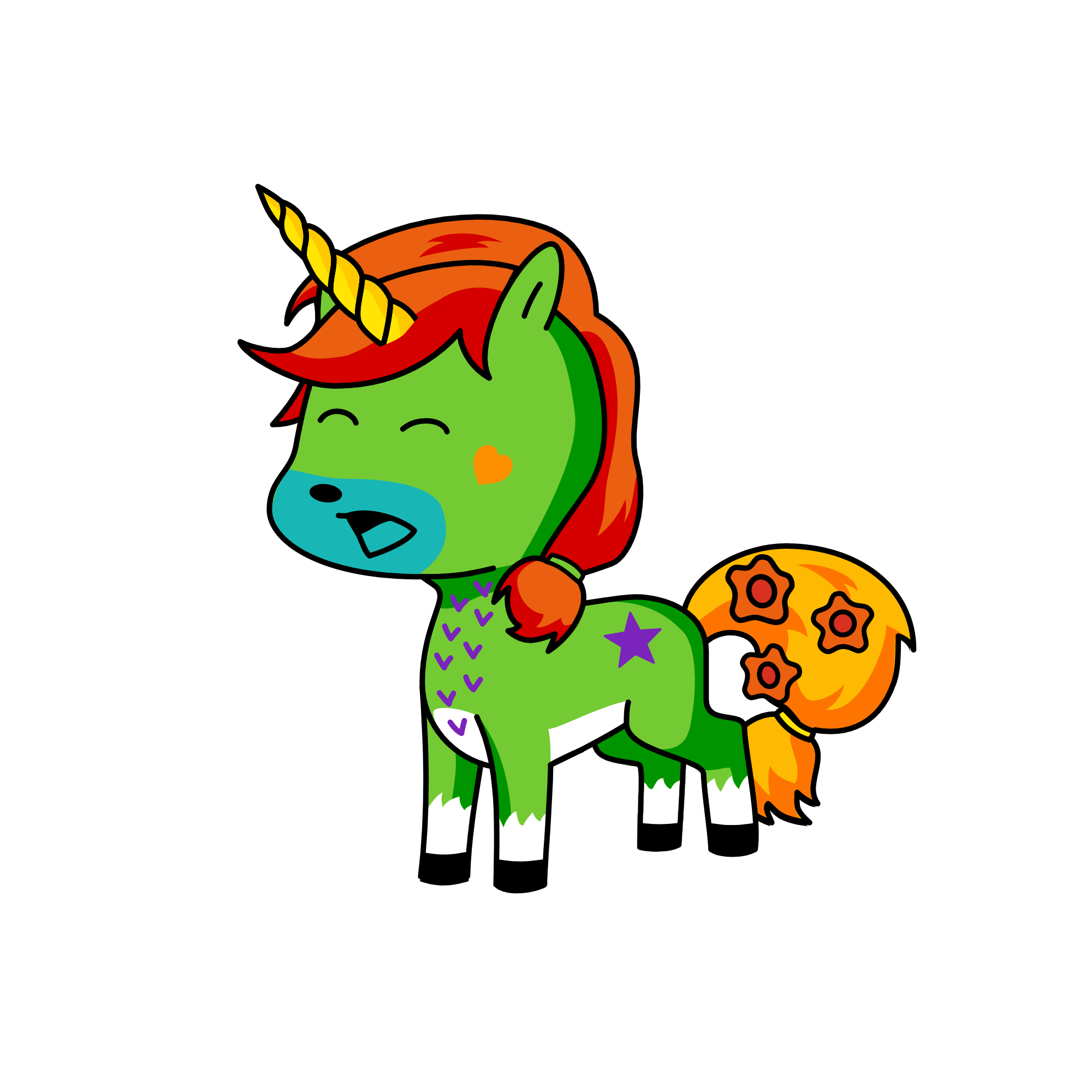 scary catttttttttttttttttttttttt , the unicorn
