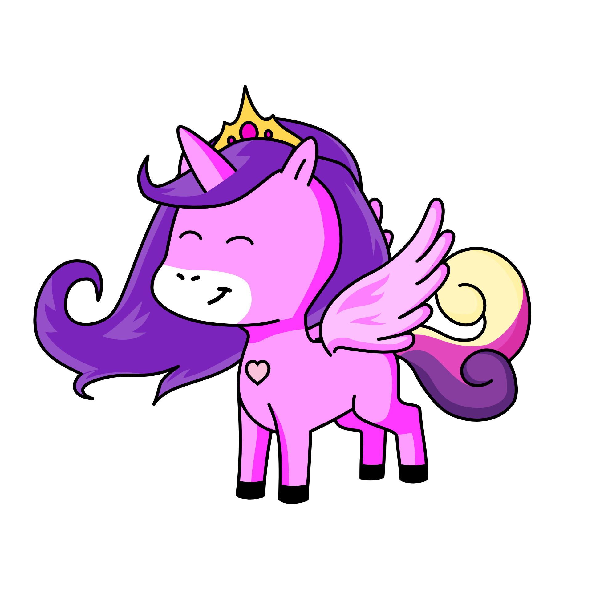 Fluf, the unicorn