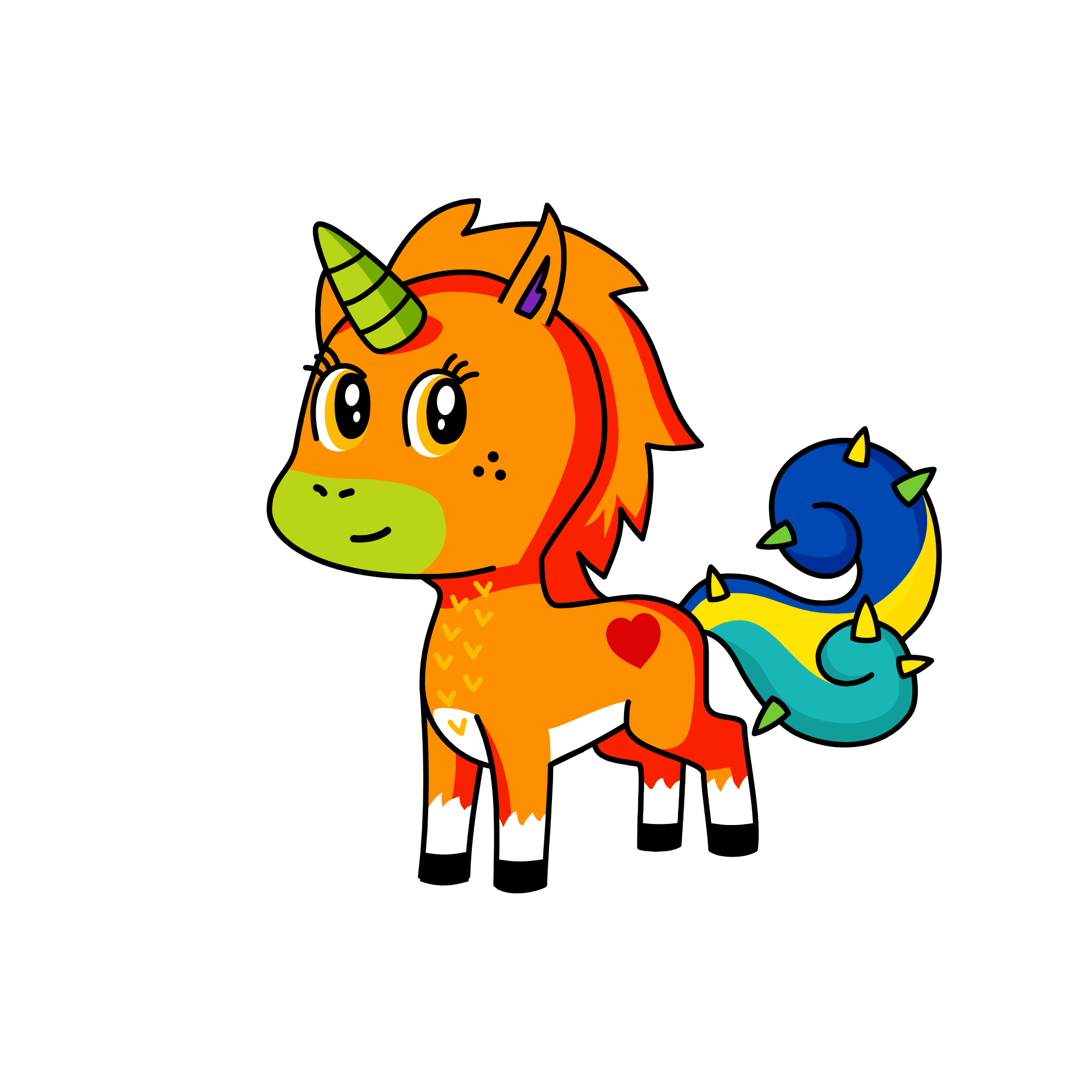 School Time, the unicorn