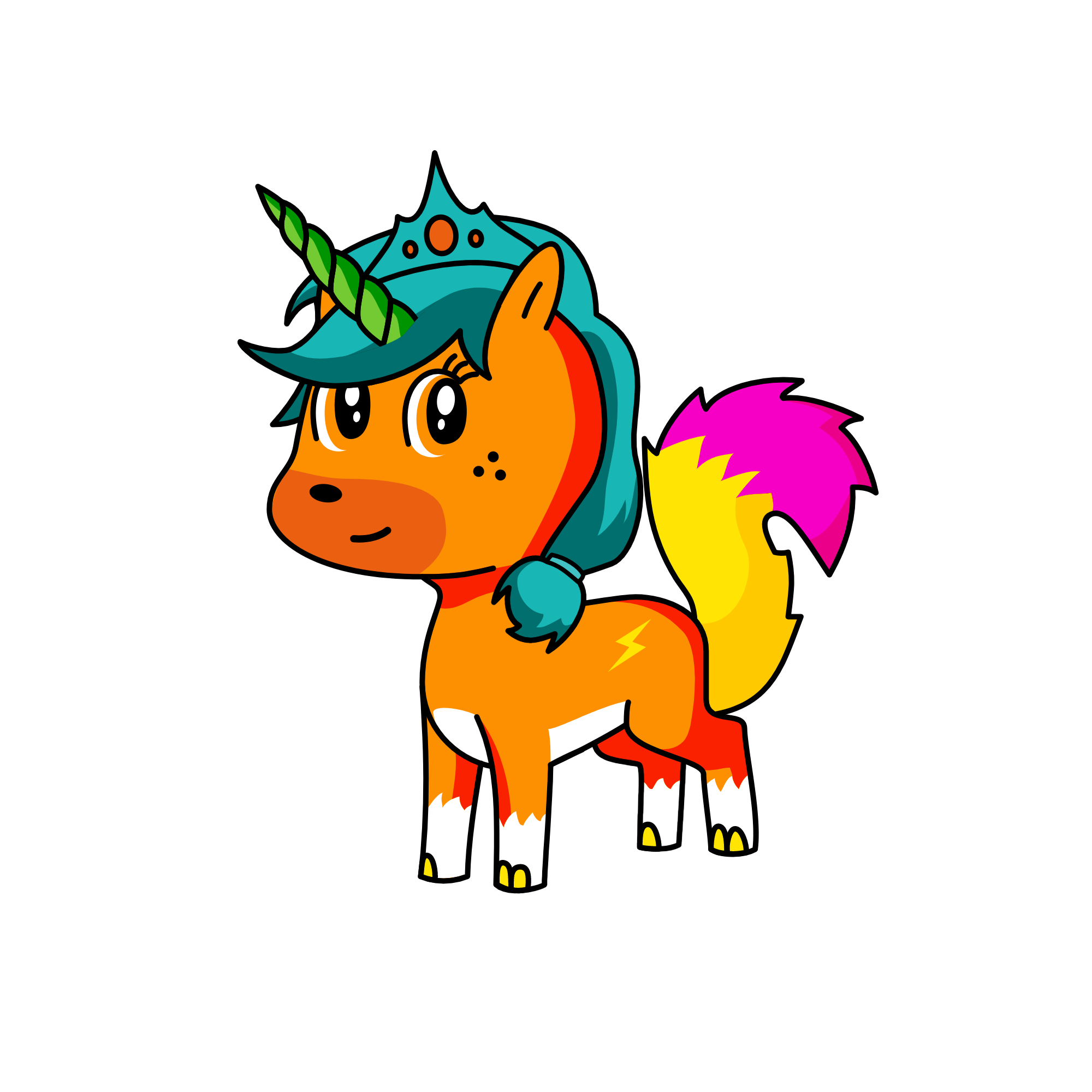 Lightning, the unicorn