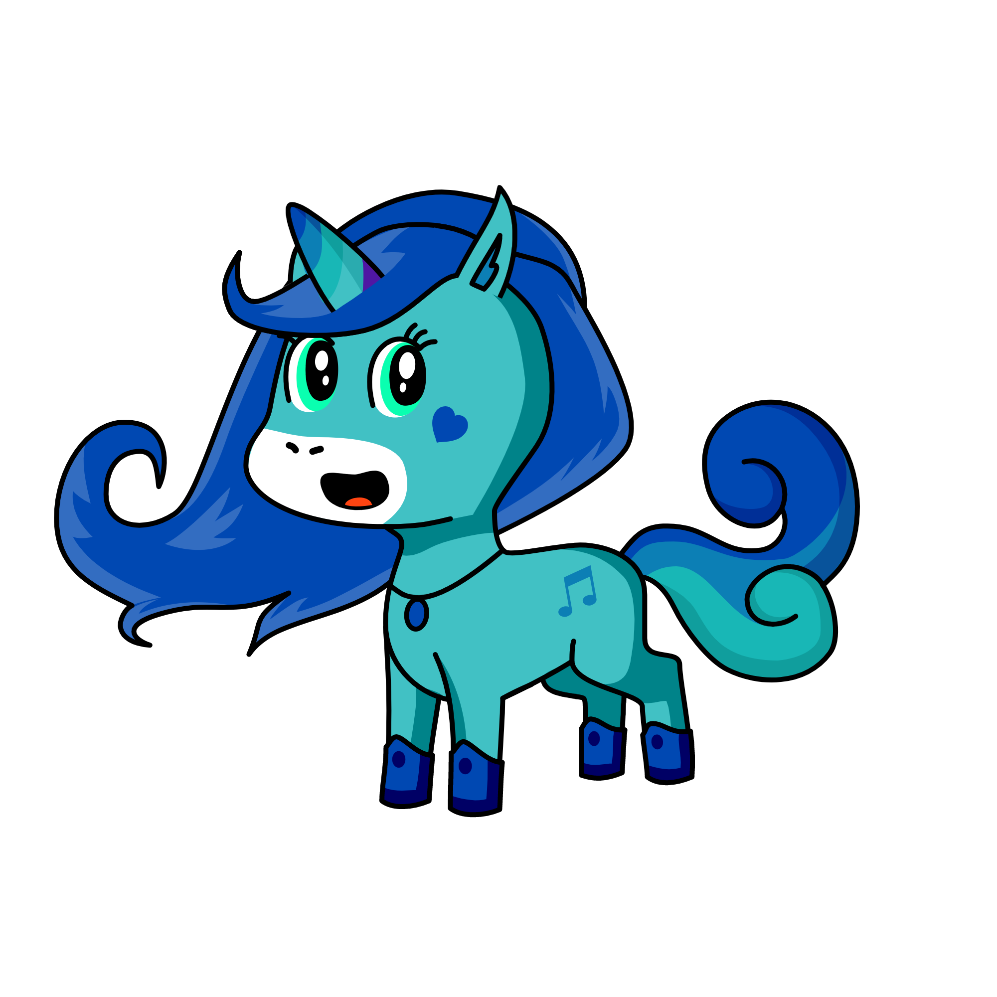 UniBlue, the unicorn