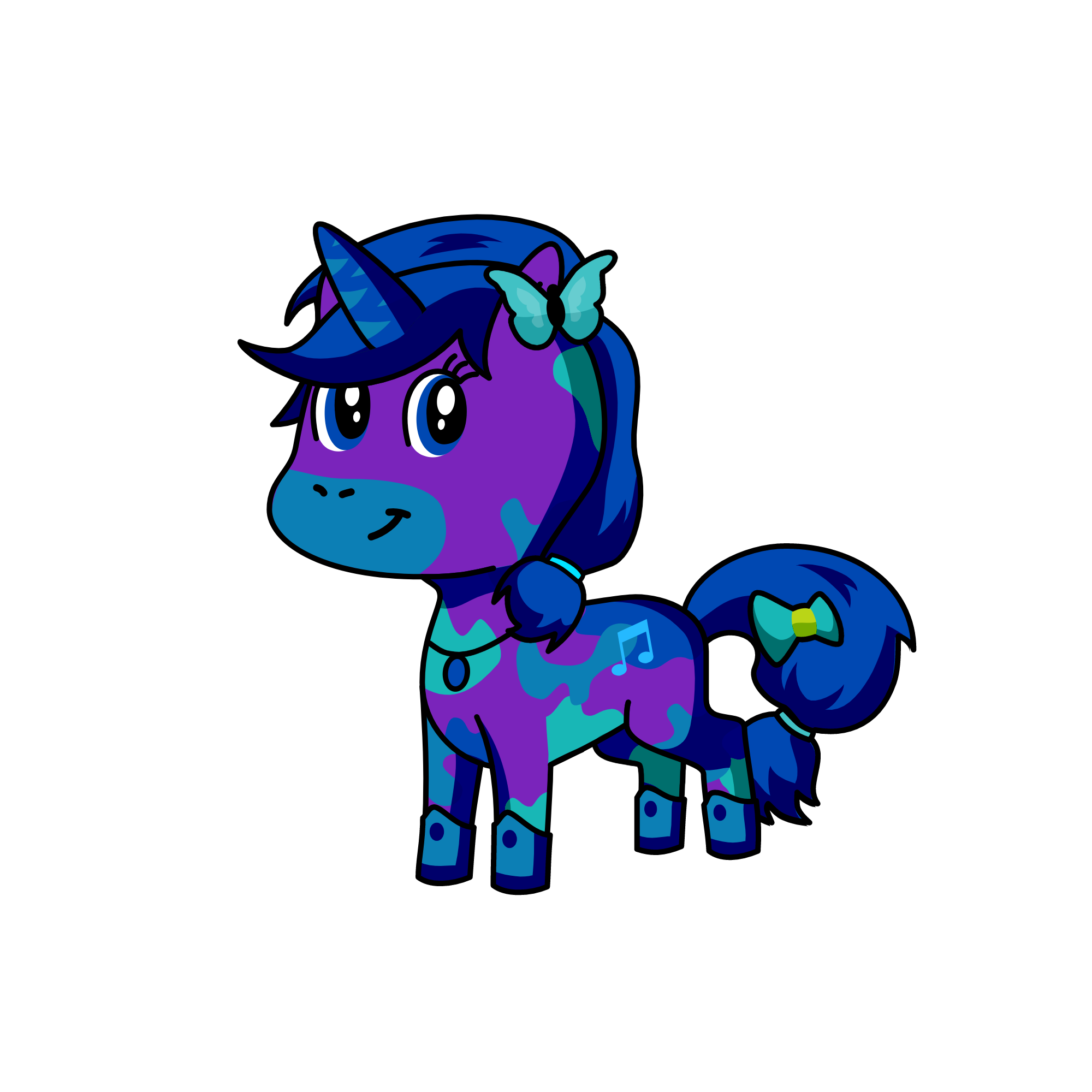 violet, the unicorn