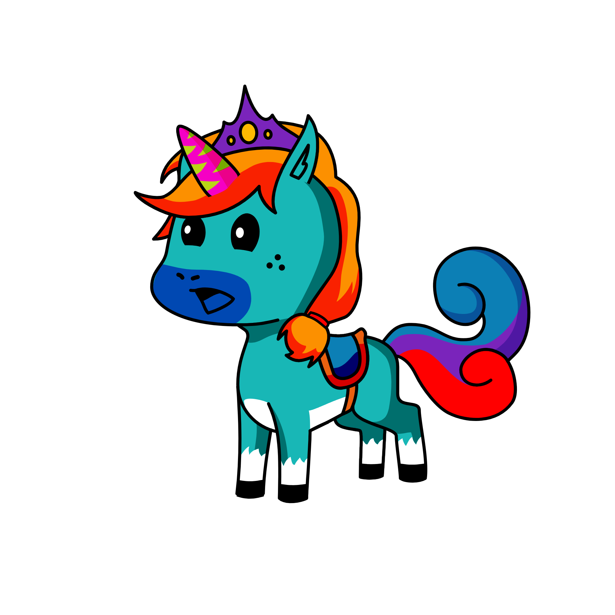 saddle, the unicorn