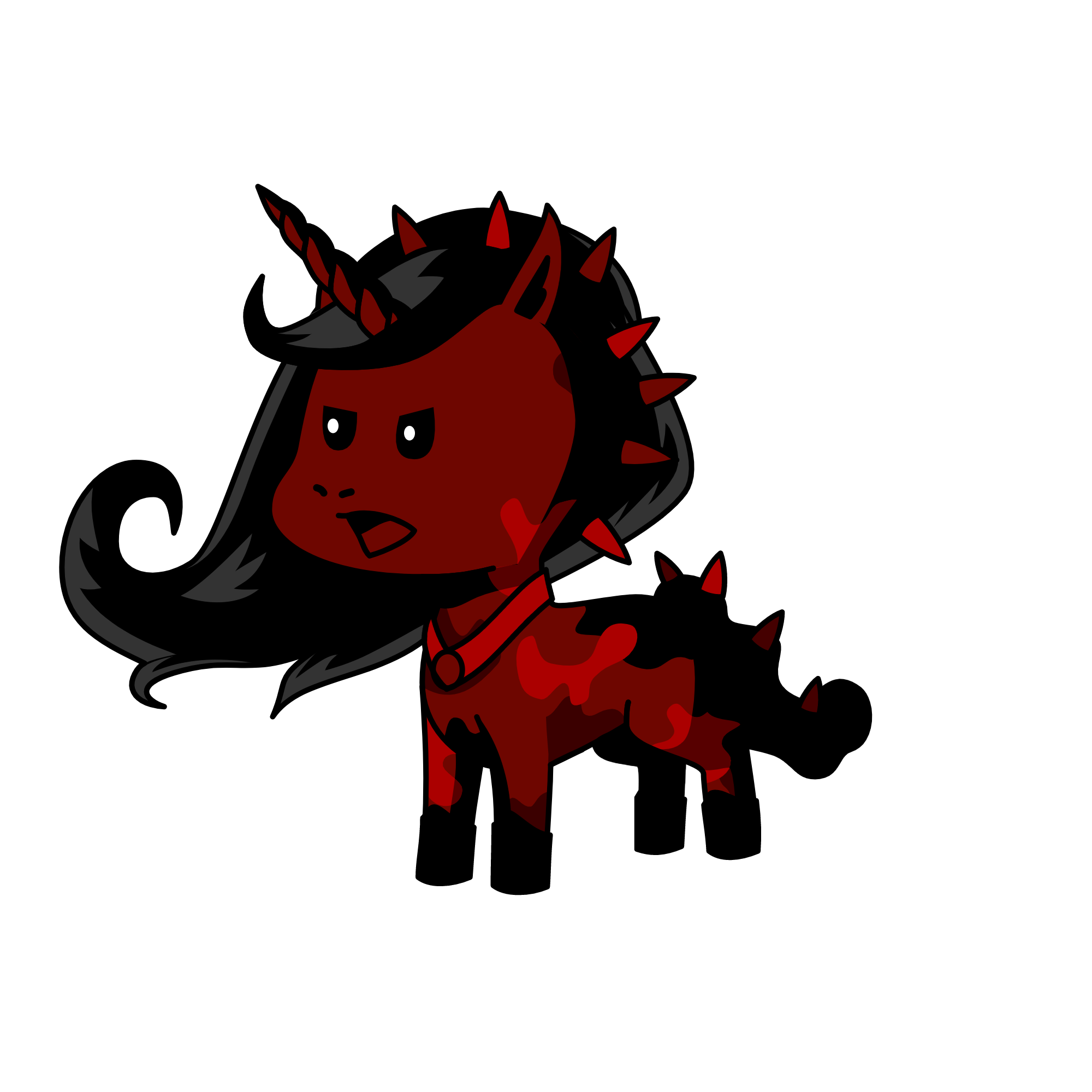 Evil, the unicorn
