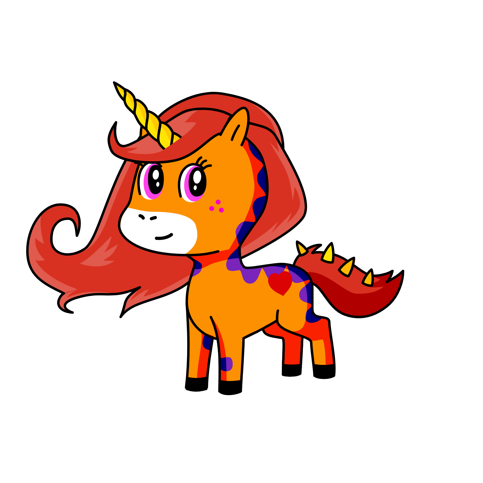 flamer, the unicorn