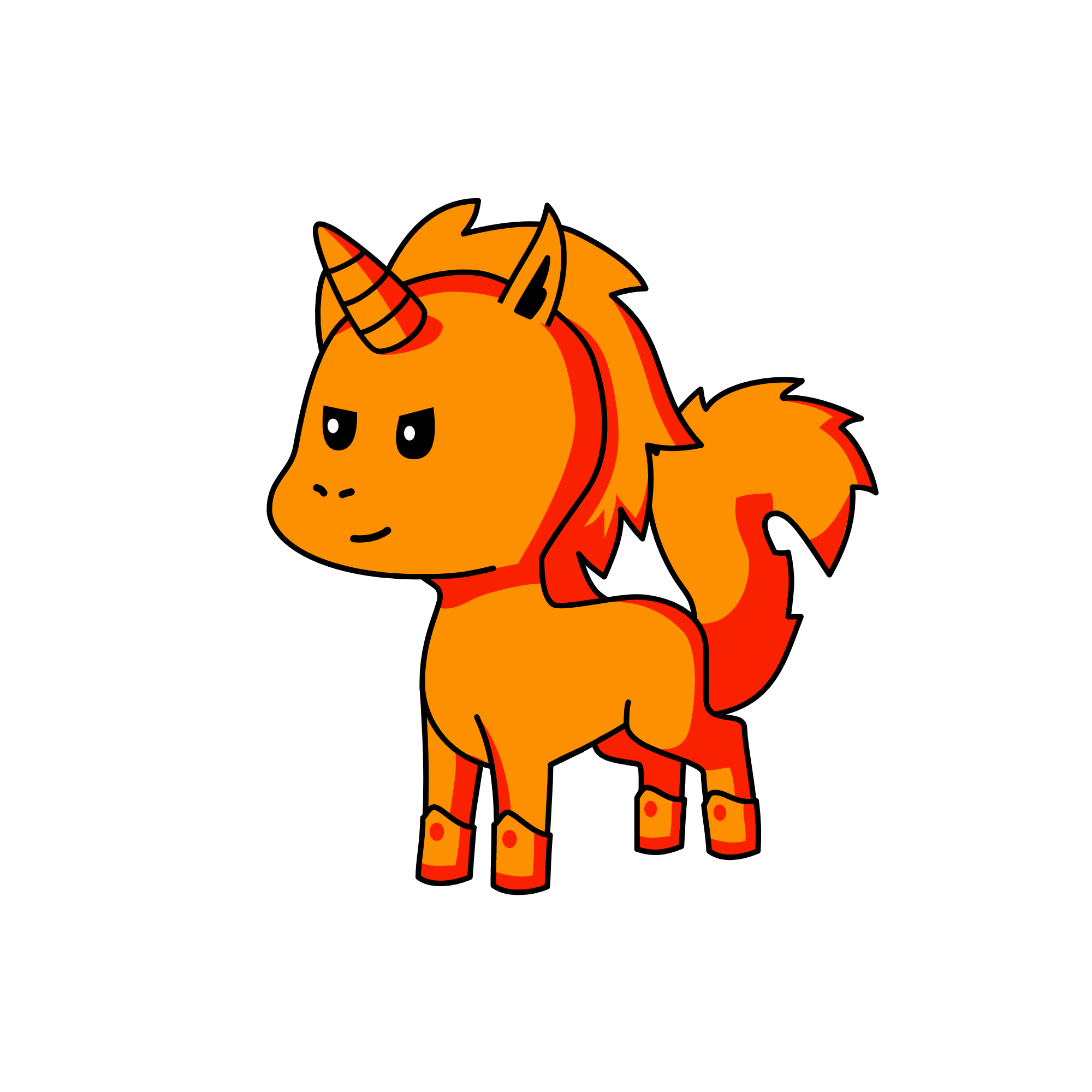 1 tails (from naruto i did my best), the unicorn