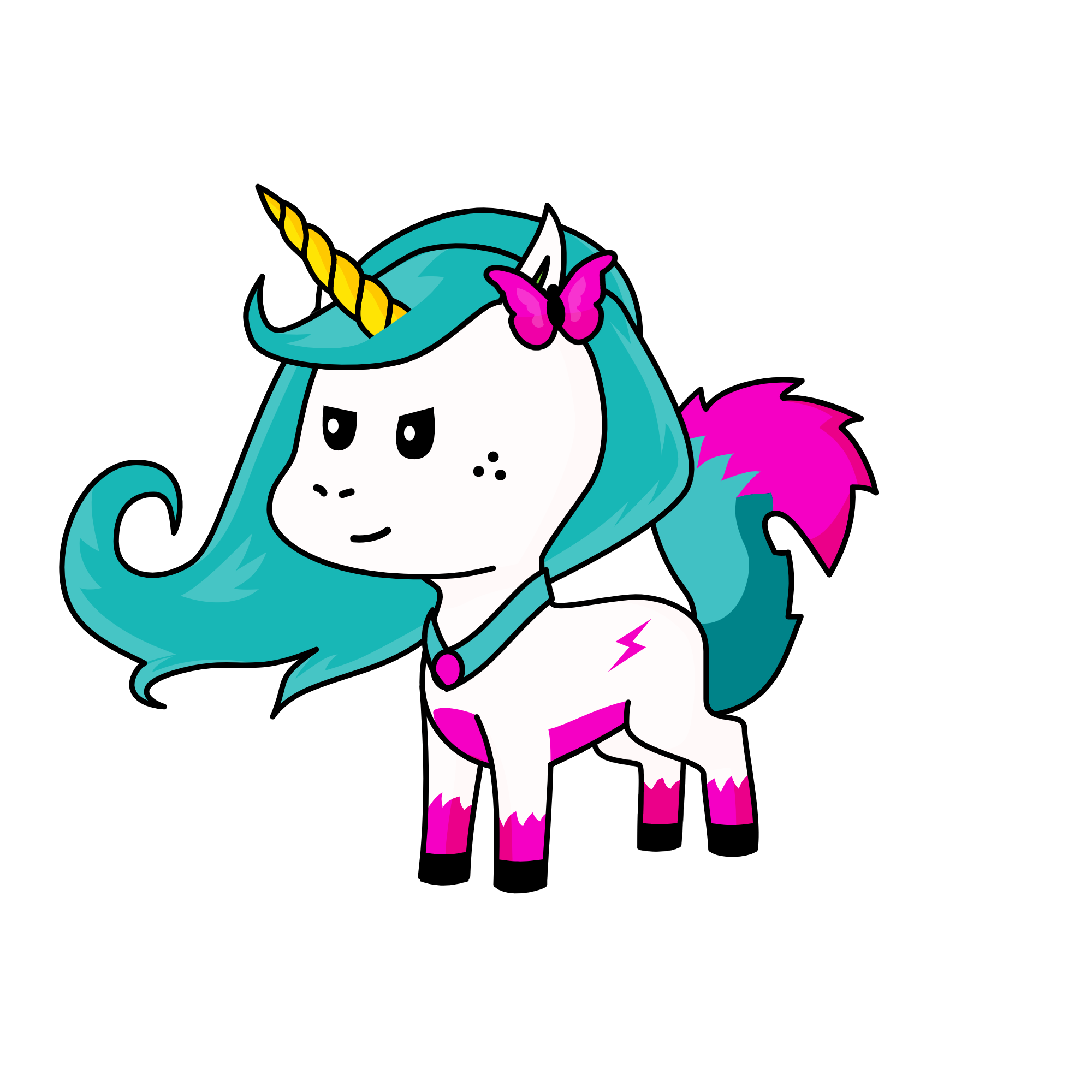 Borboleta, the unicorn