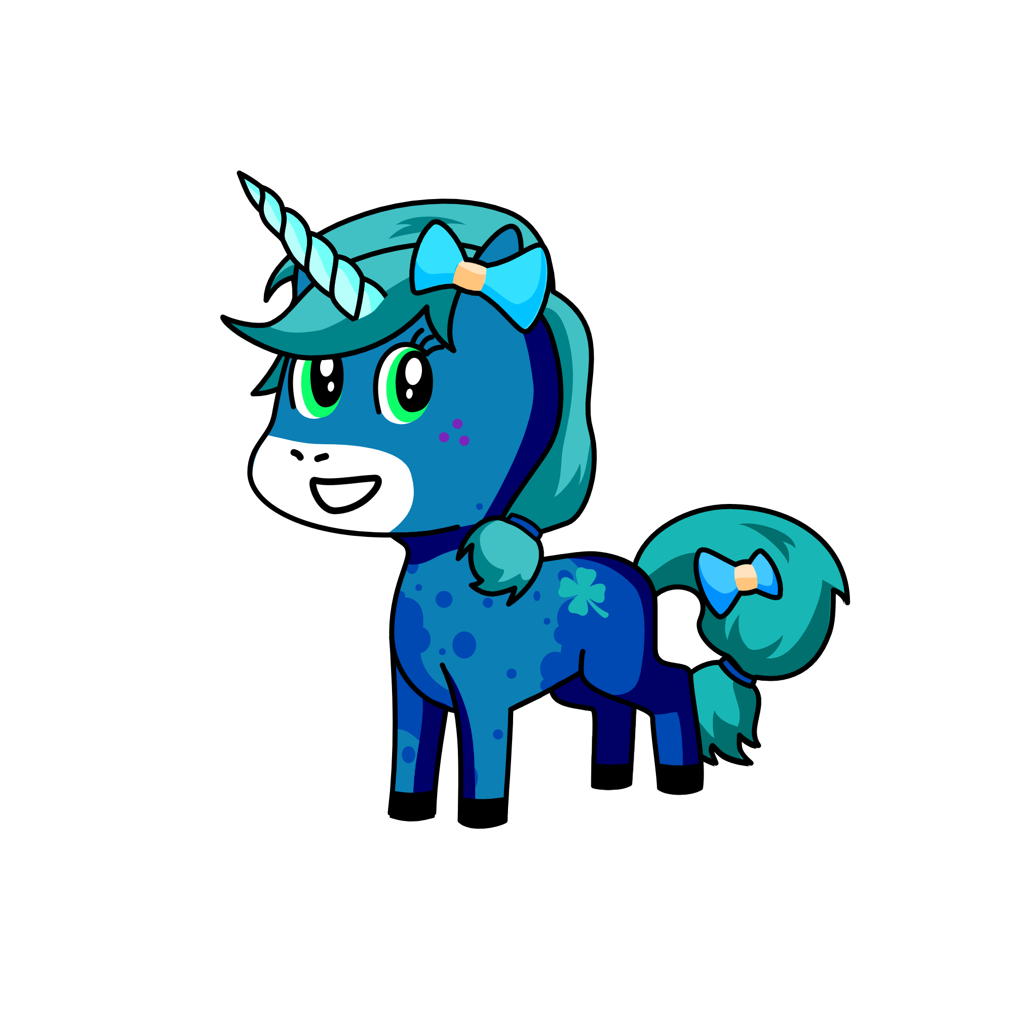 Beady, the unicorn