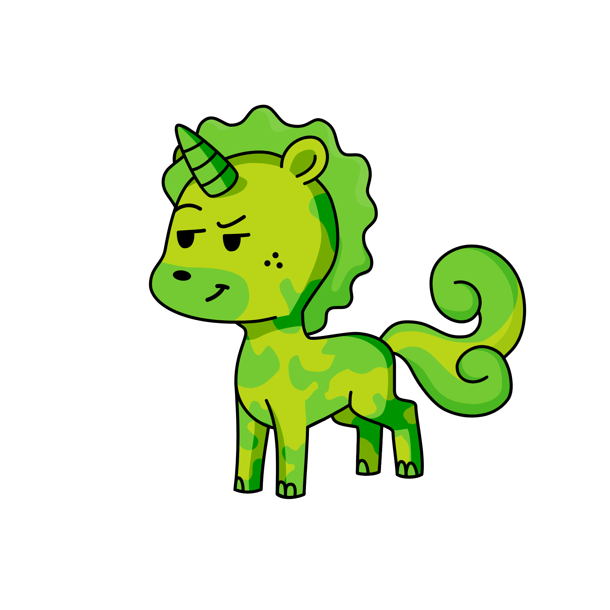 leaf dude, the unicorn
