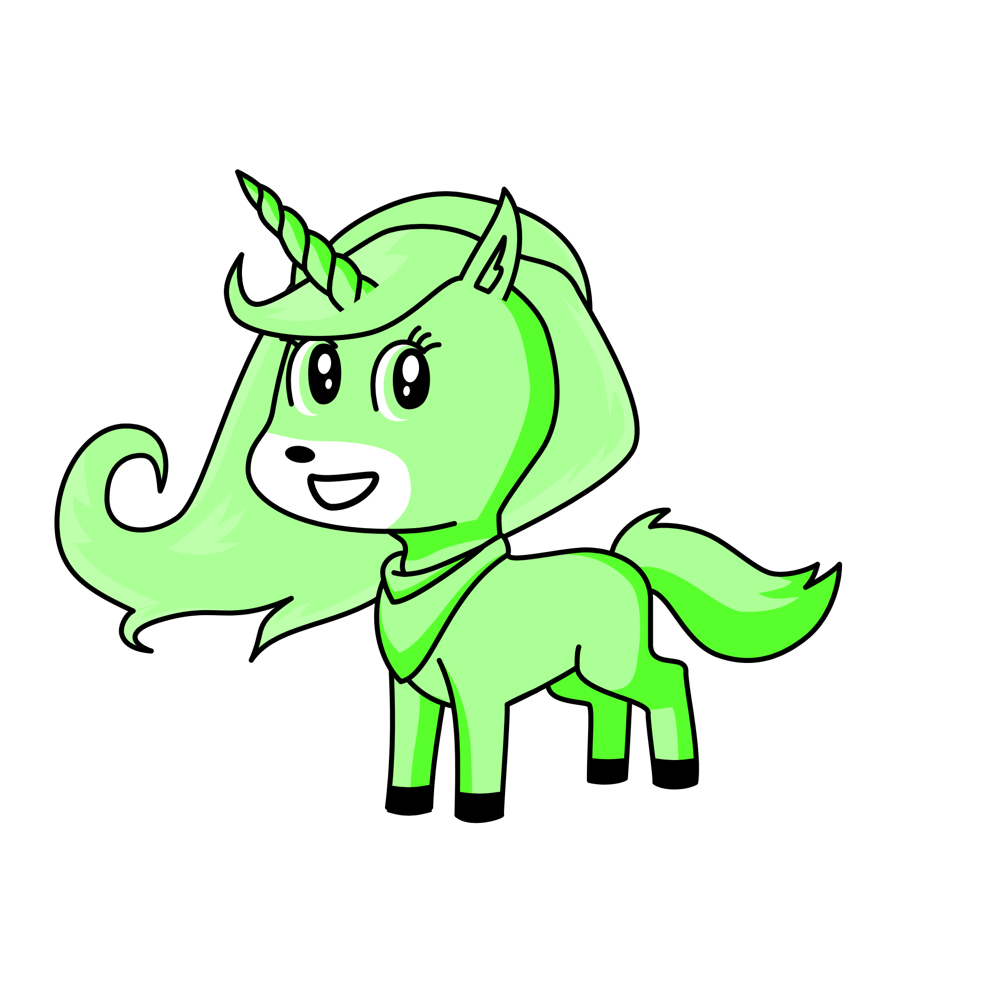 Mint, the unicorn