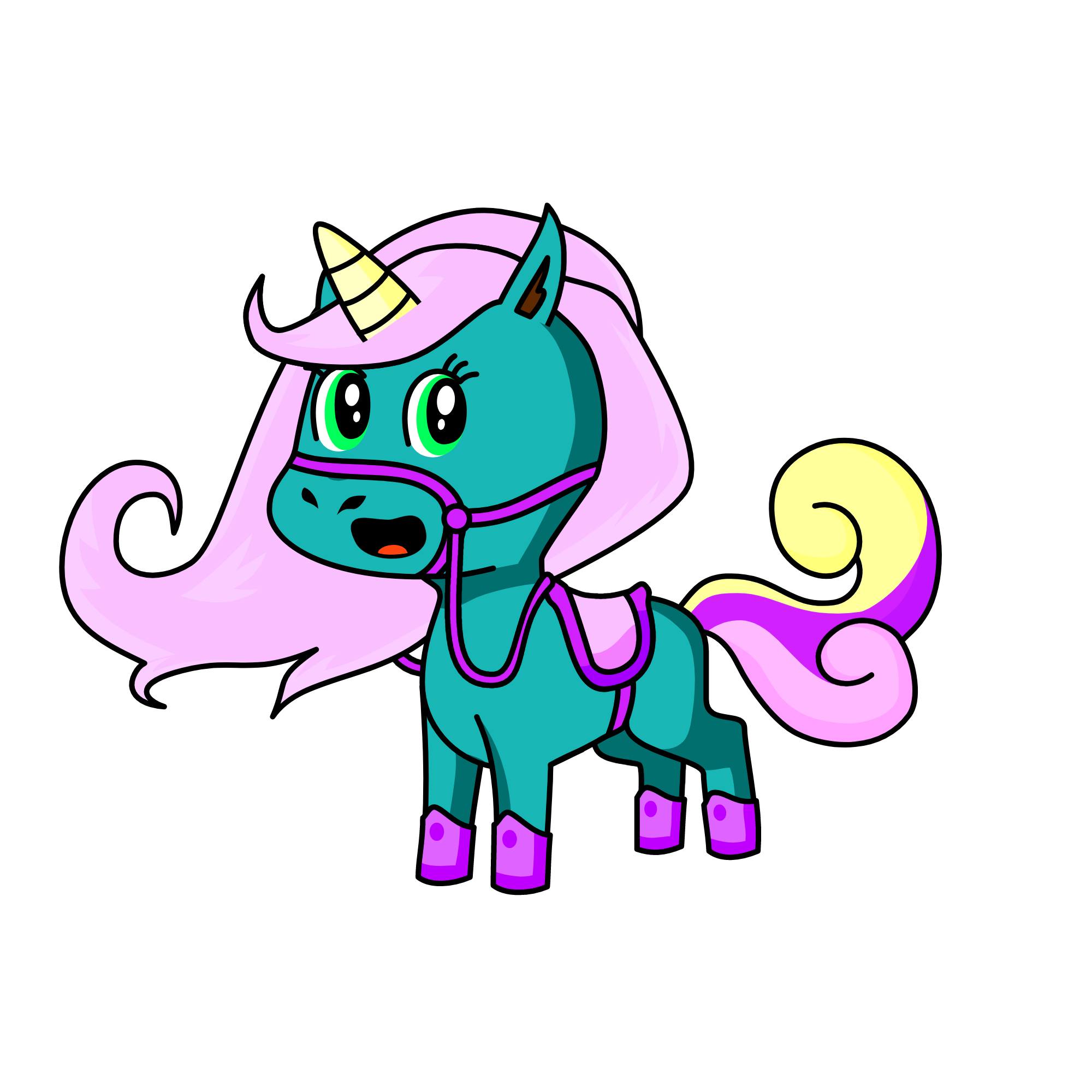 Dazzle Darling, the unicorn