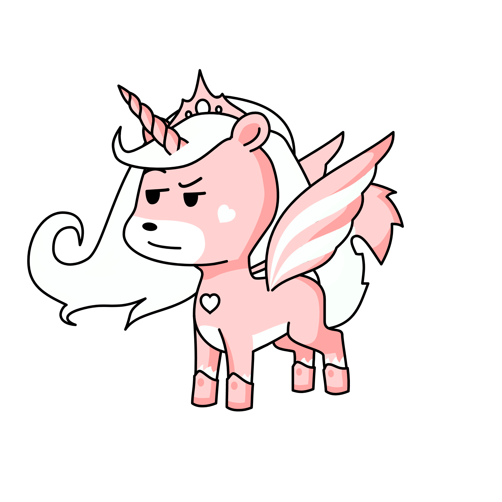 Princess pinky (Fox/Panda/Unicorn), the unicorn