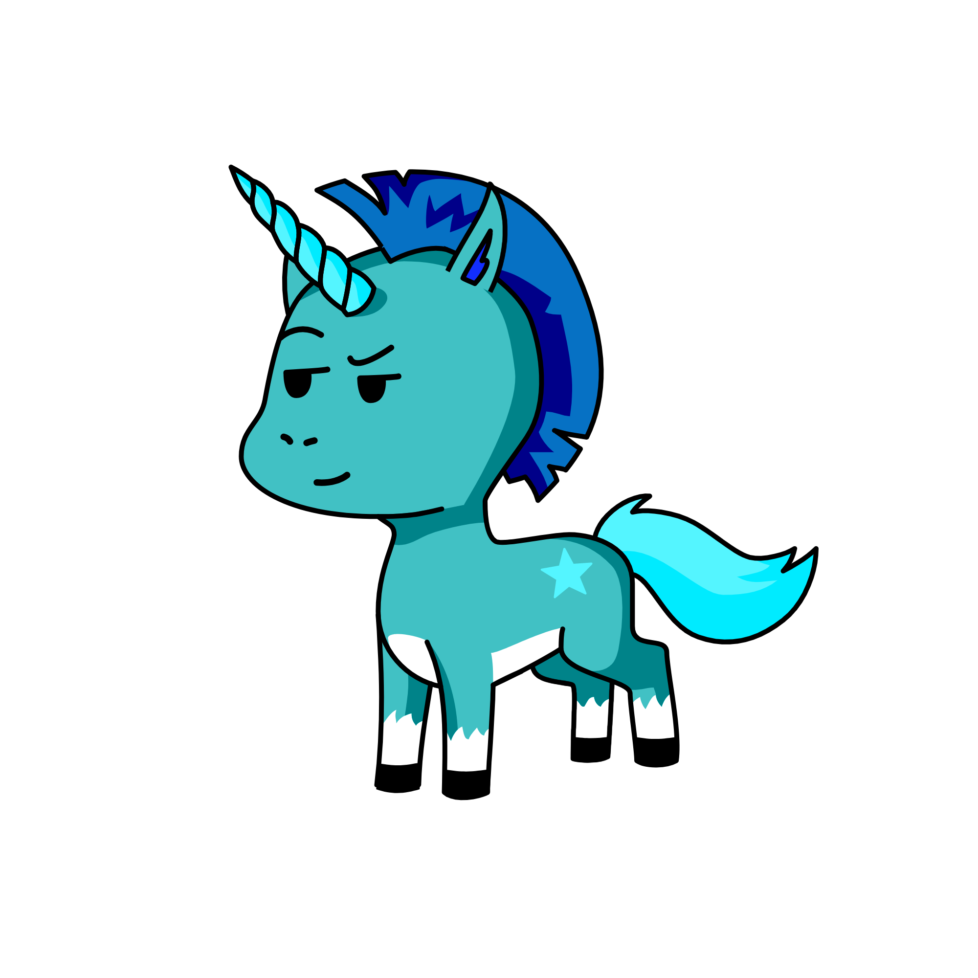 Snowy, the unicorn