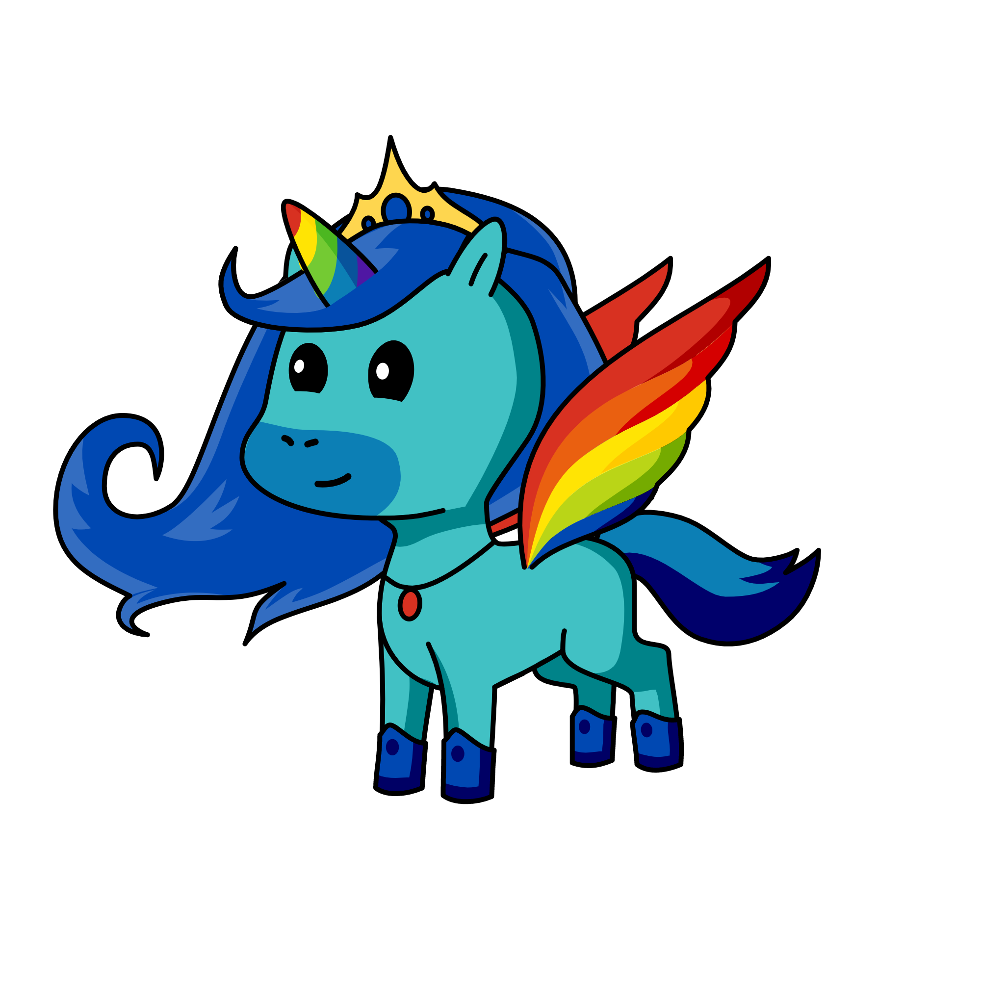 I HAVE WINGS NOW, the unicorn