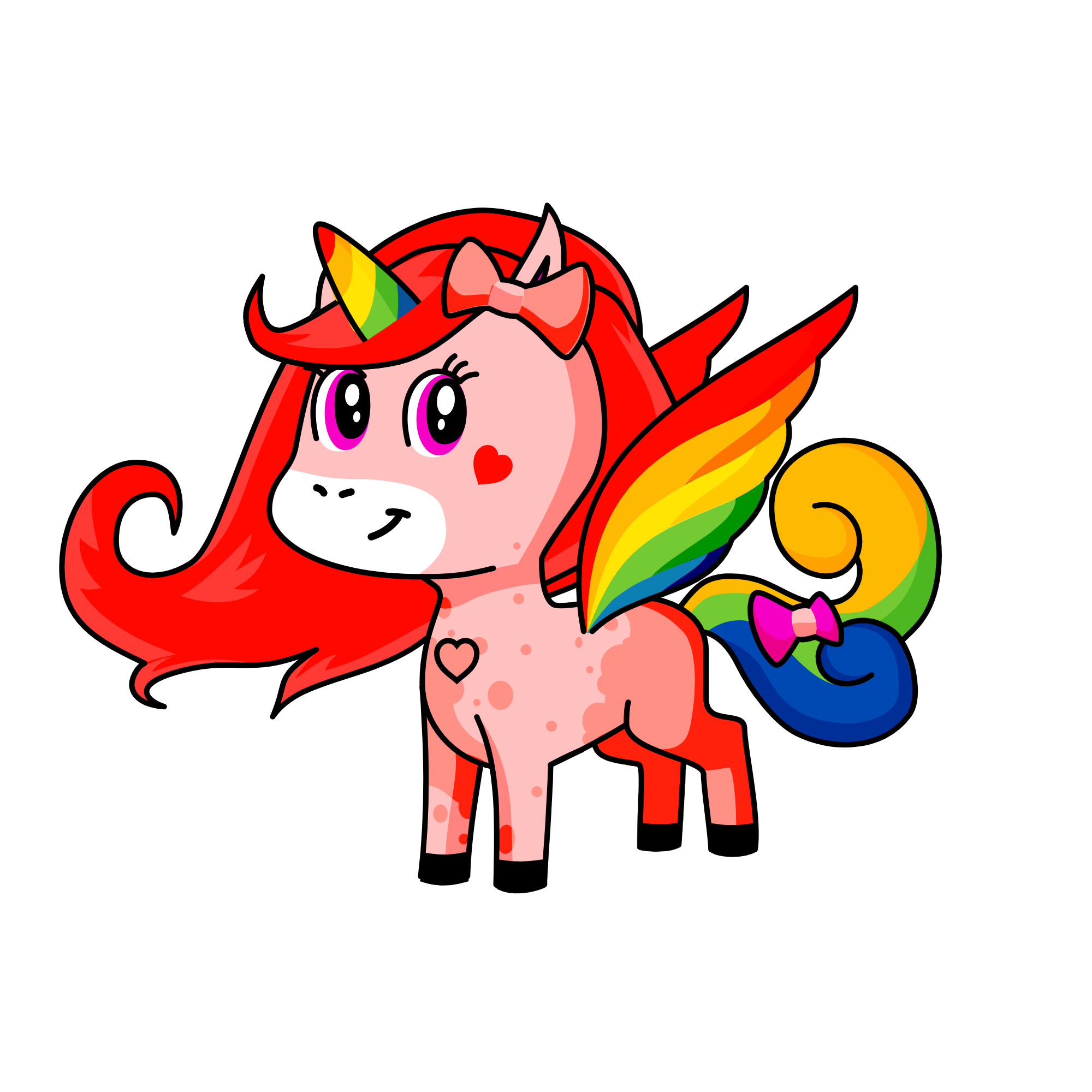 Rainbow Divine, the unicorn