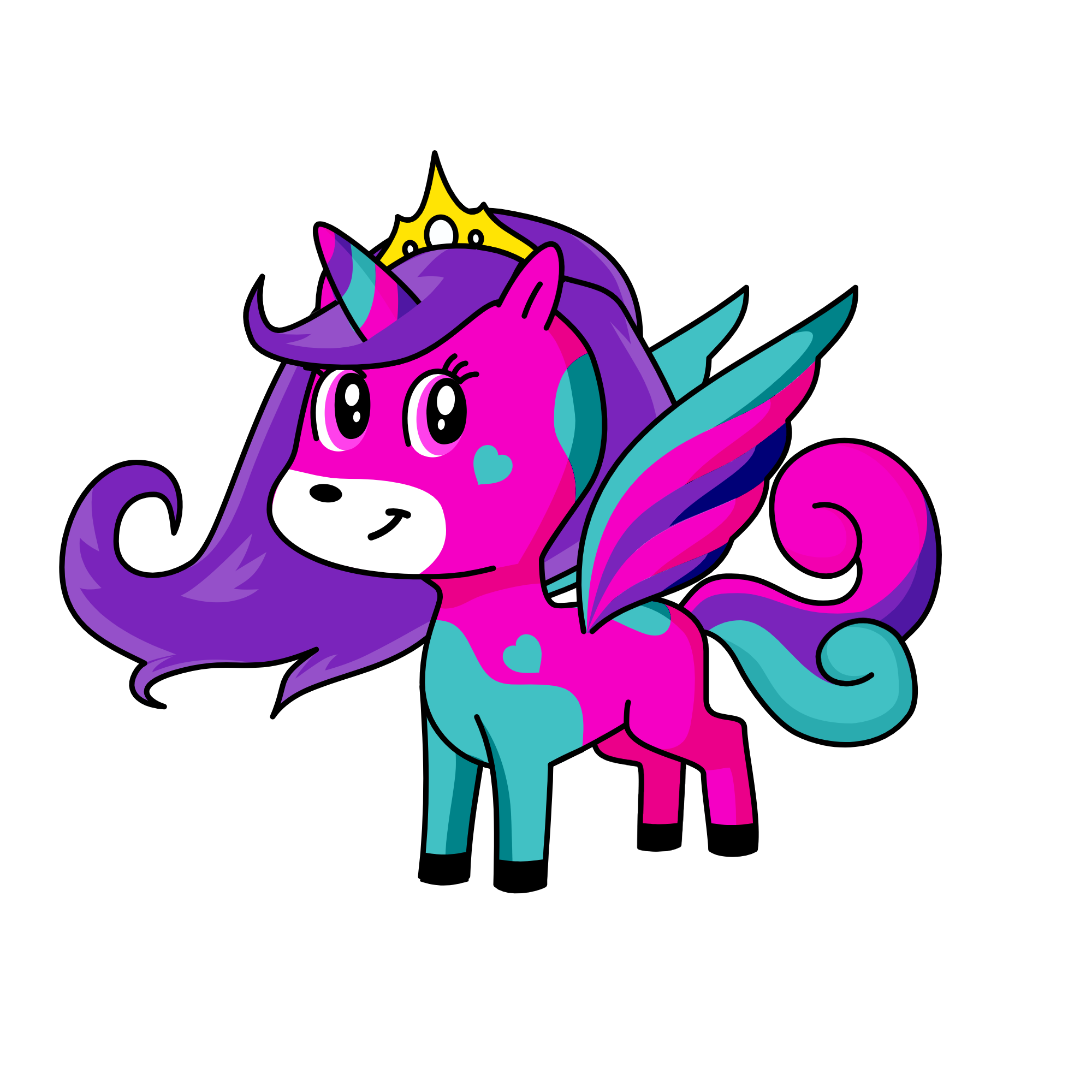 Pastel, the unicorn
