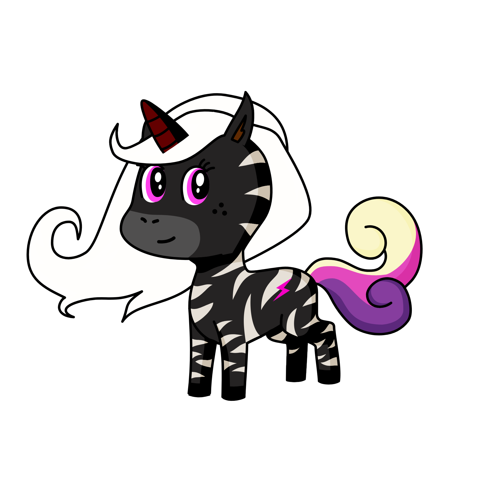 Lunarmoon blue , the unicorn