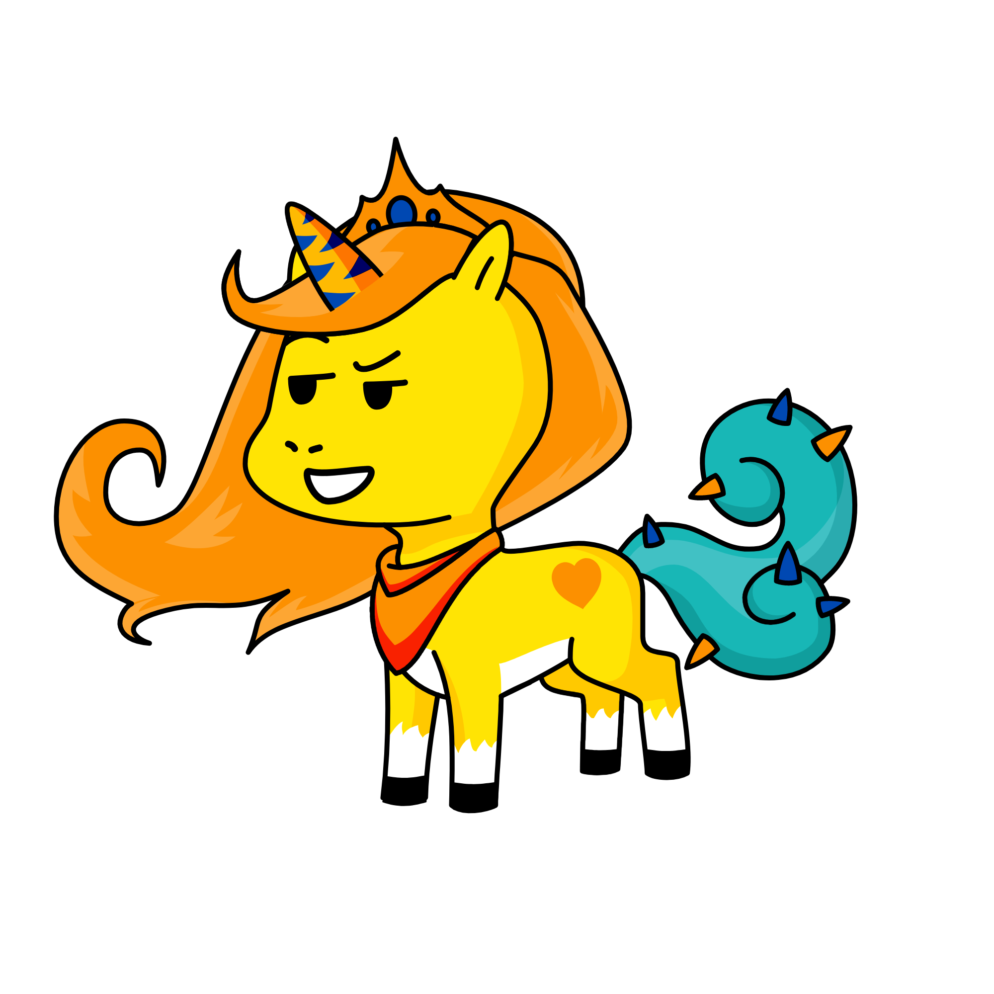Trusty Fyrefender (A firefighter pony), the unicorn