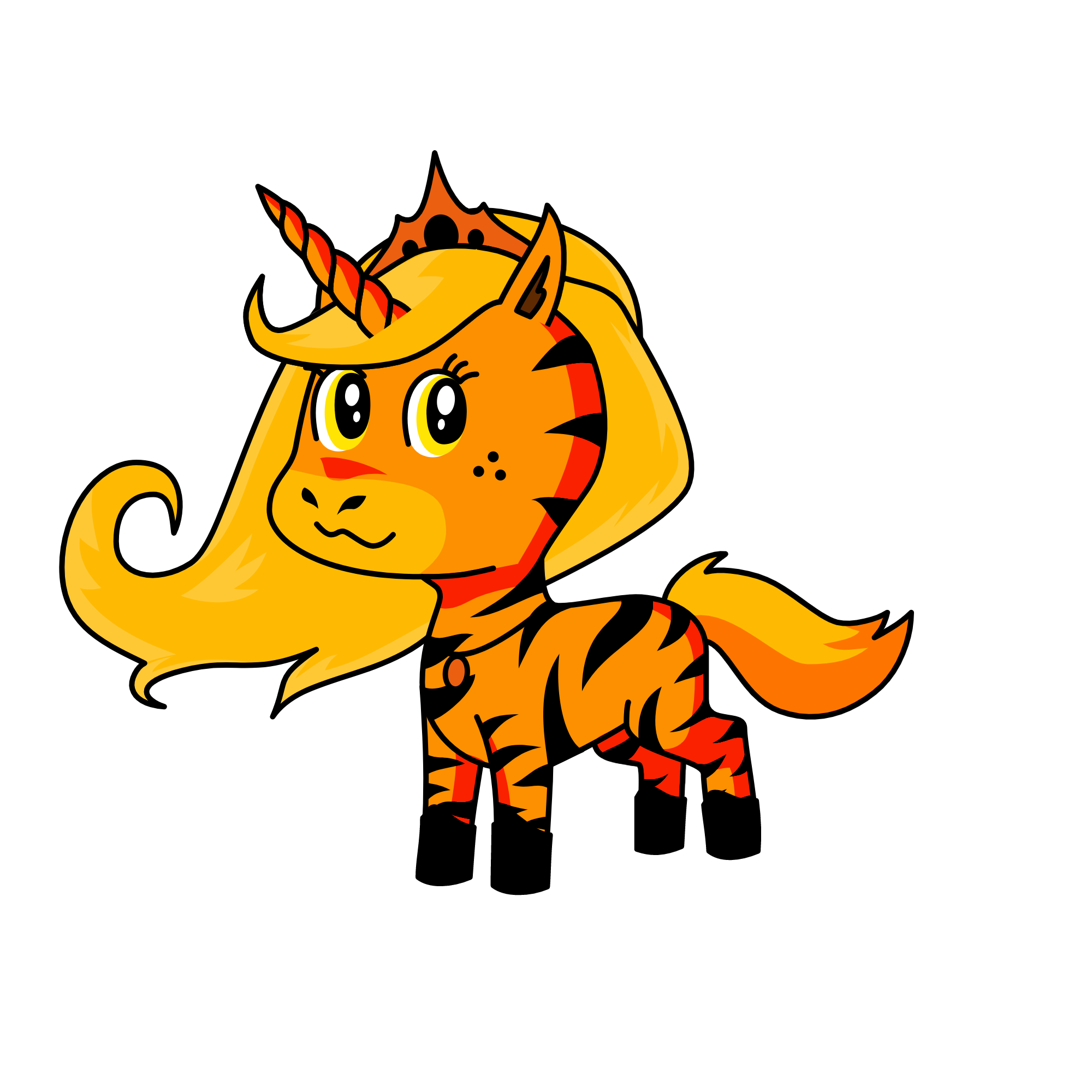 Queen Sand Mountain, the unicorn