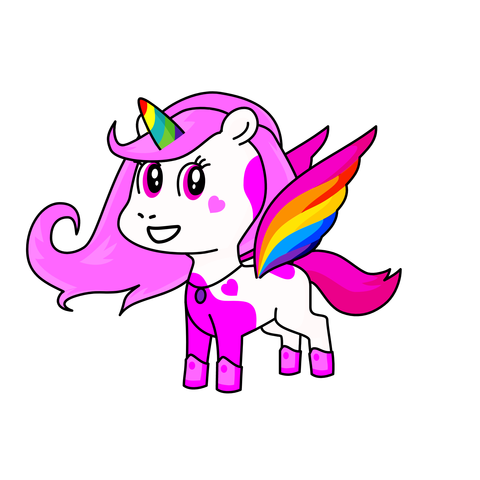 Pinkey , the unicorn