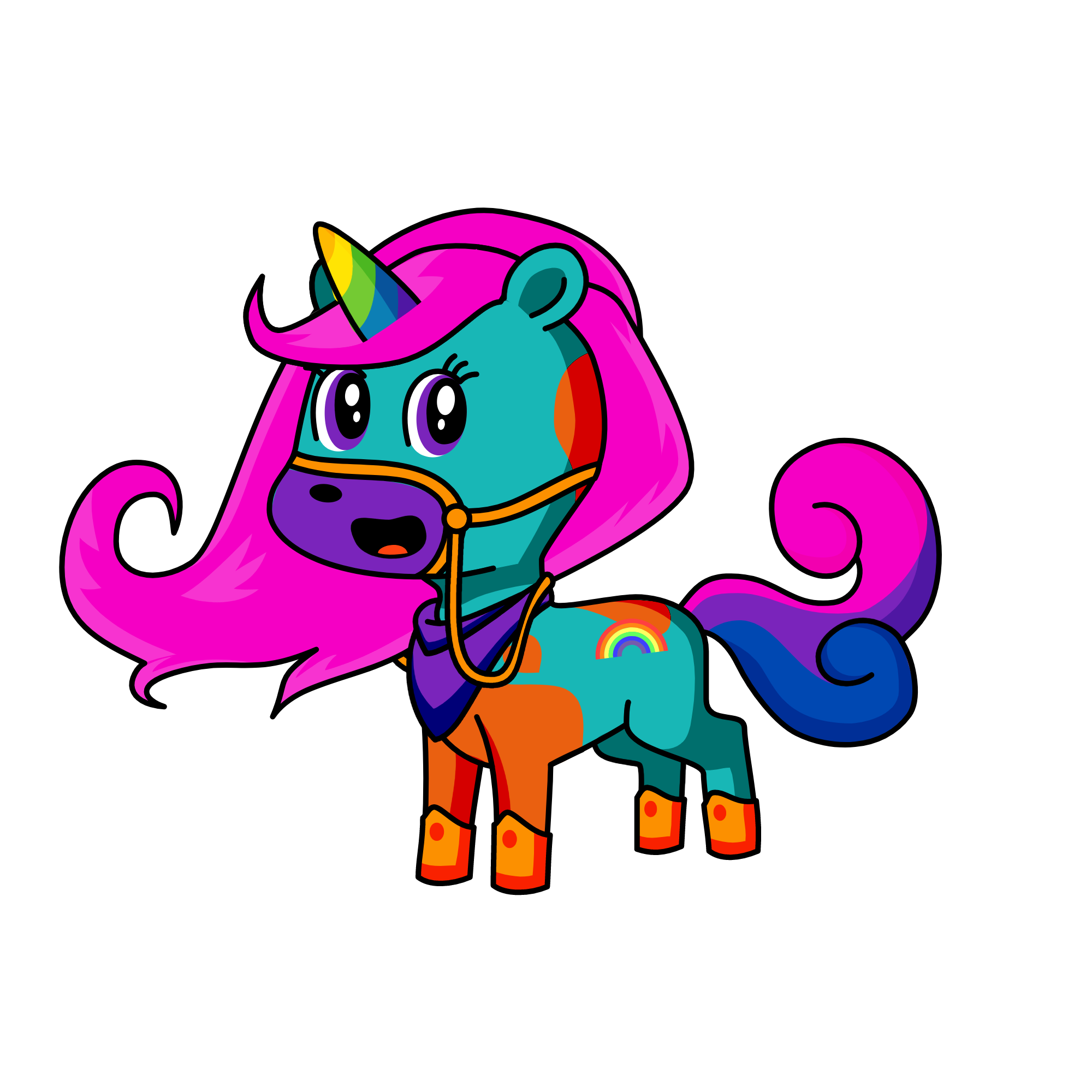unicorns are super cool, the unicorn