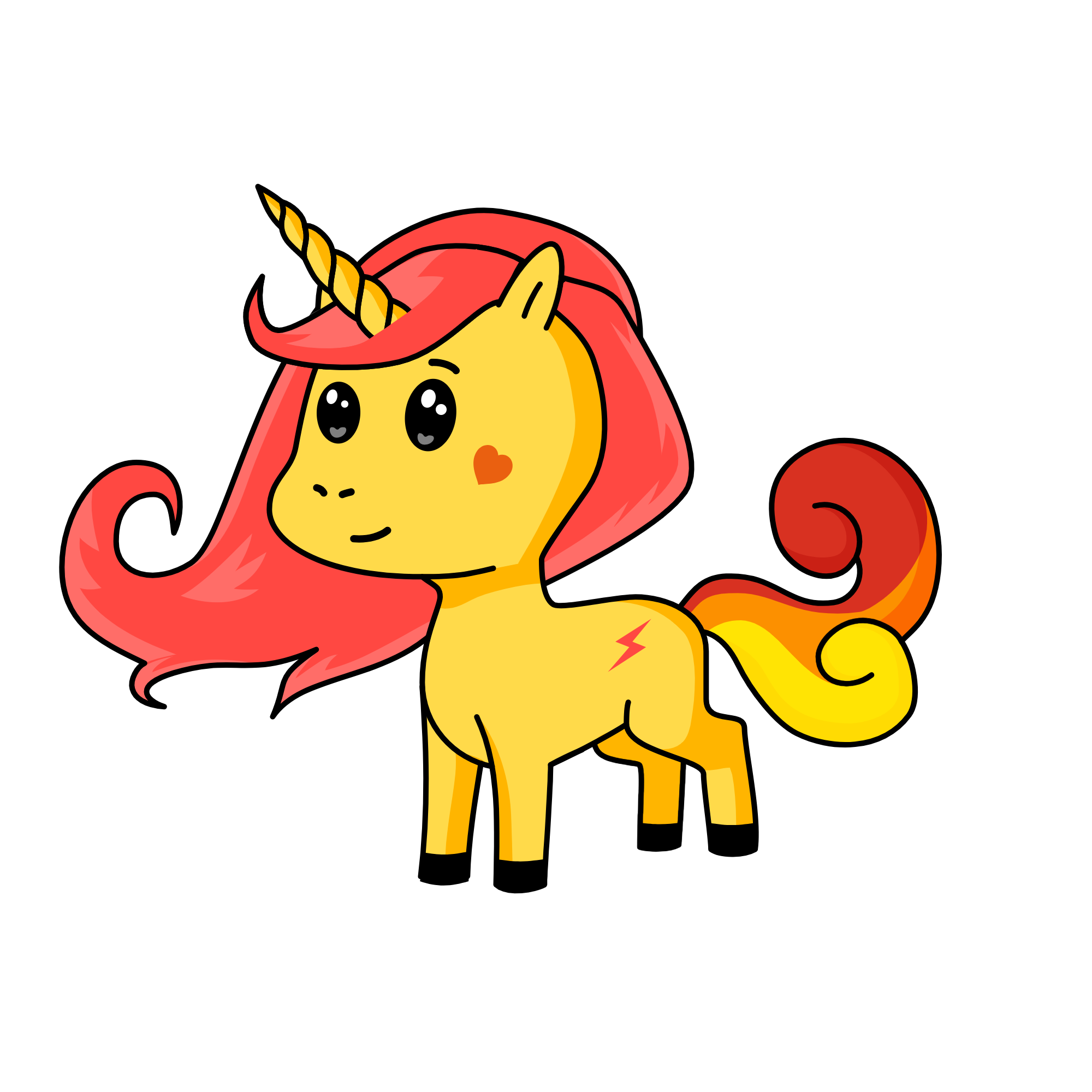Fireny, the unicorn