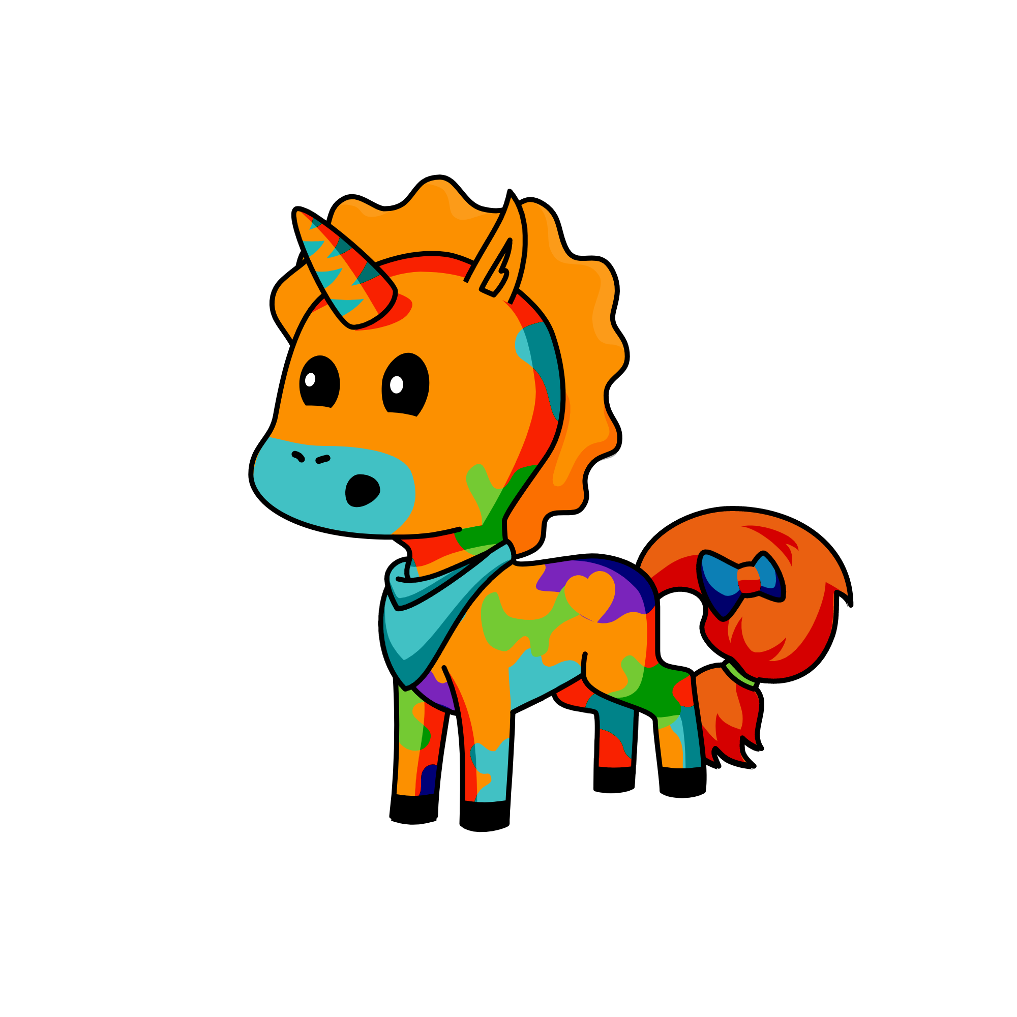 turuncu bok, the unicorn