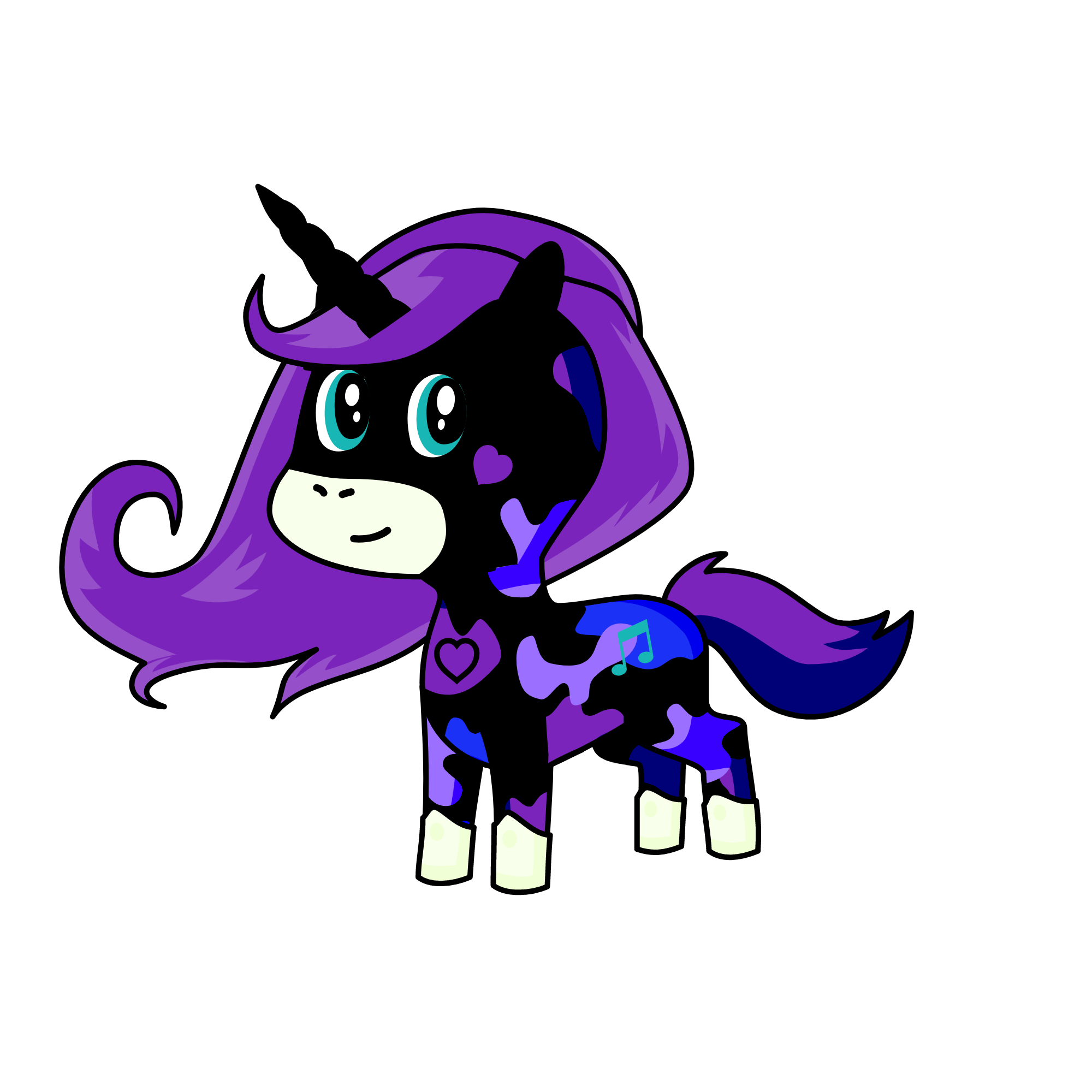 Midnight, the unicorn