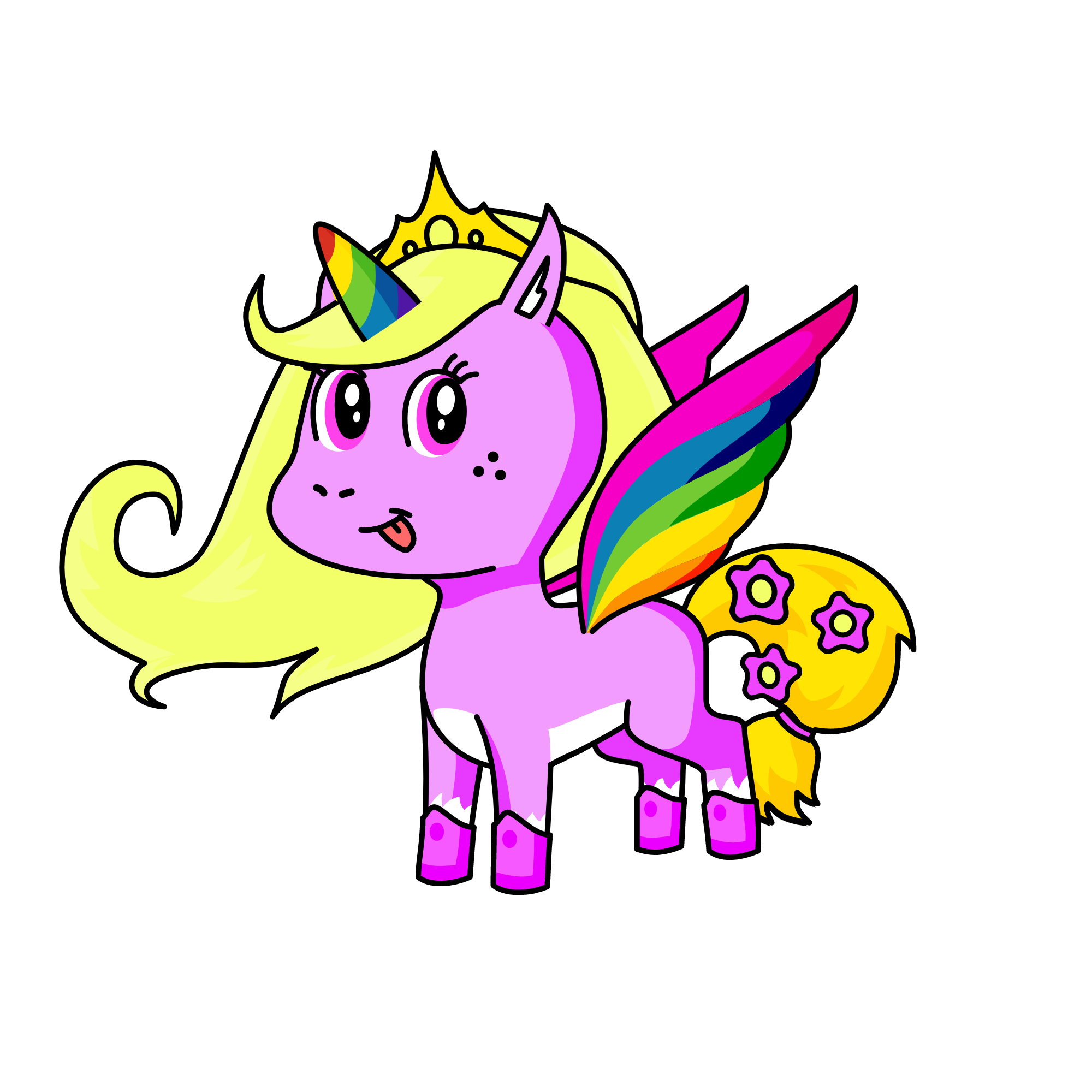 rainbow , the unicorn