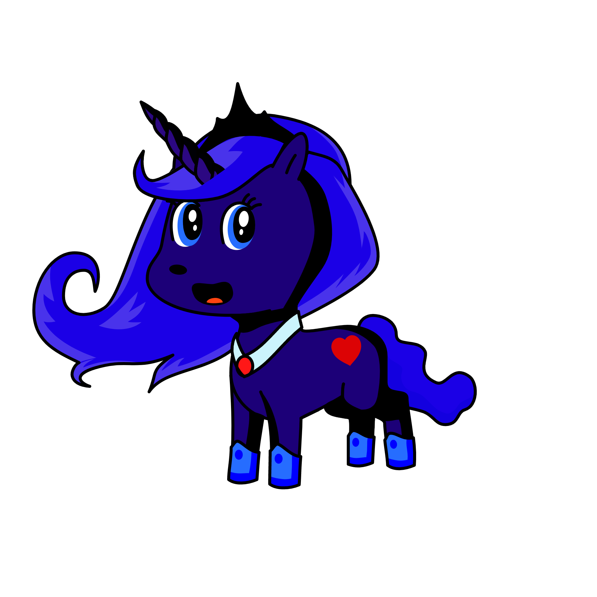 Princess Luna, the unicorn