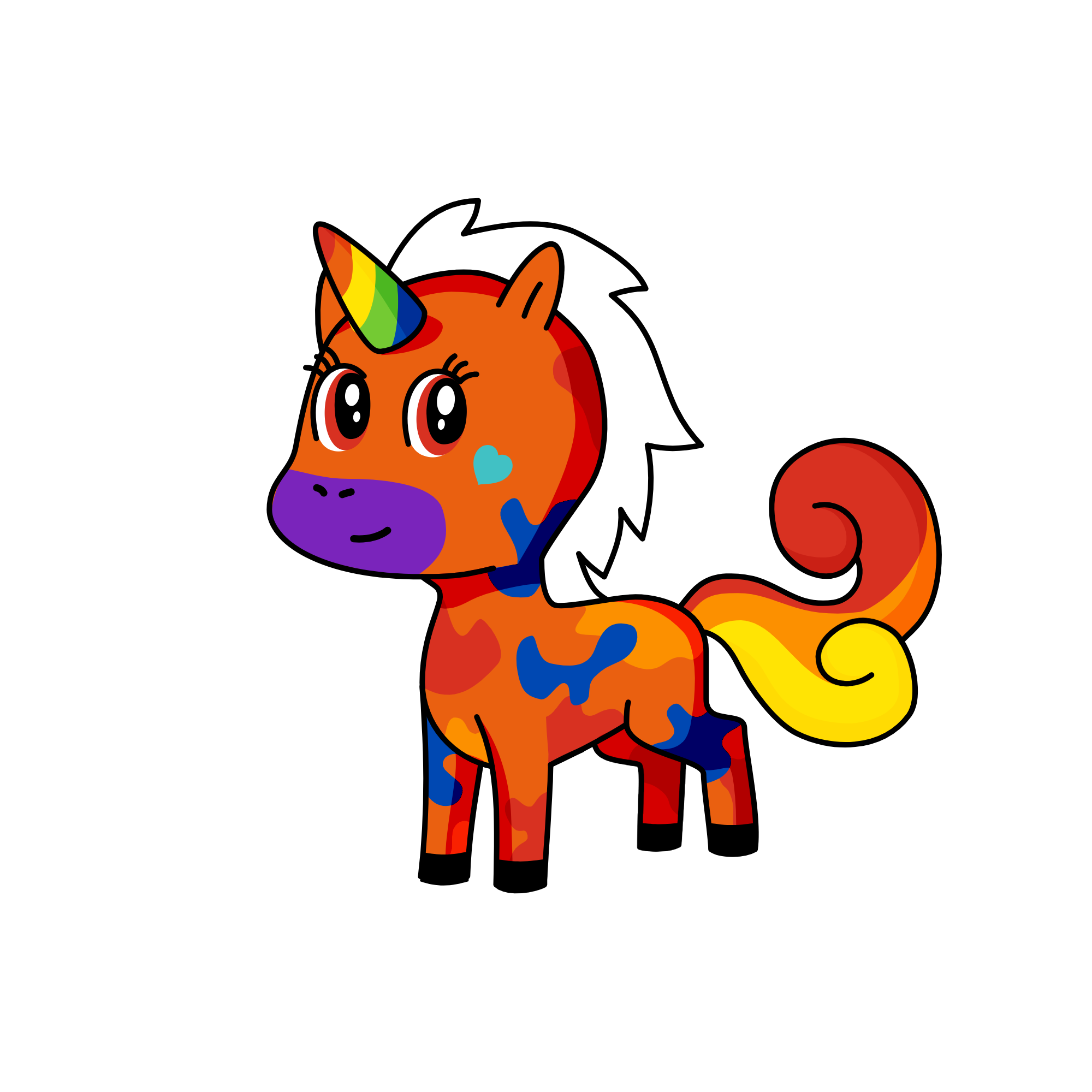 PRETTY UNICORN IN THE WORLD, the unicorn