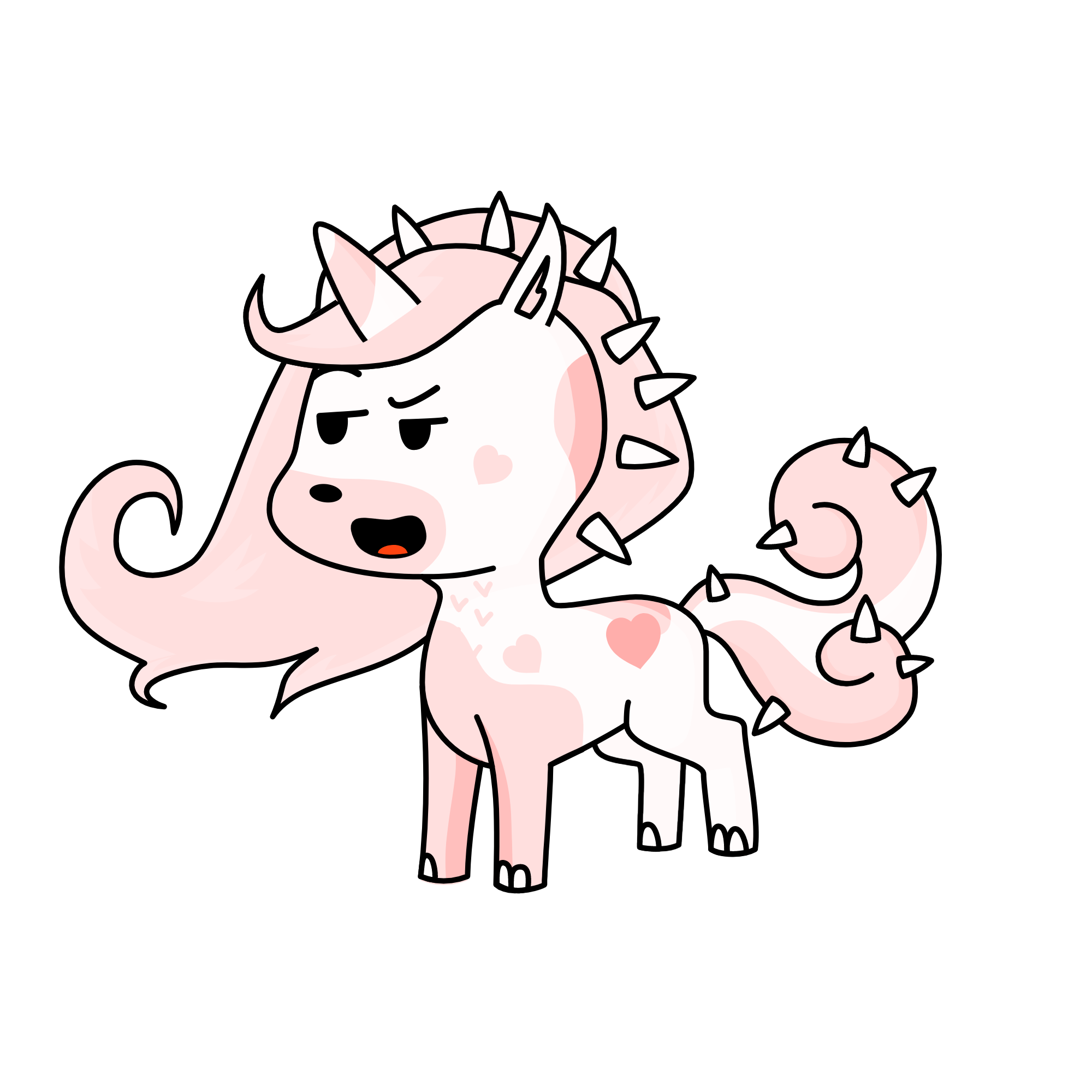 spikes, the unicorn