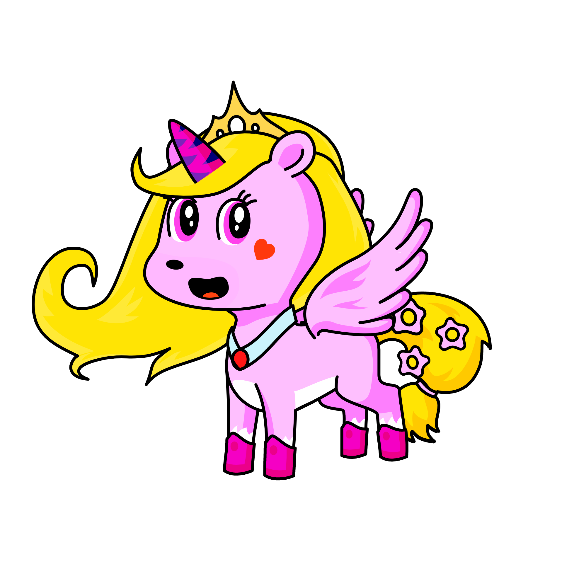 rainbow sparkles , the unicorn