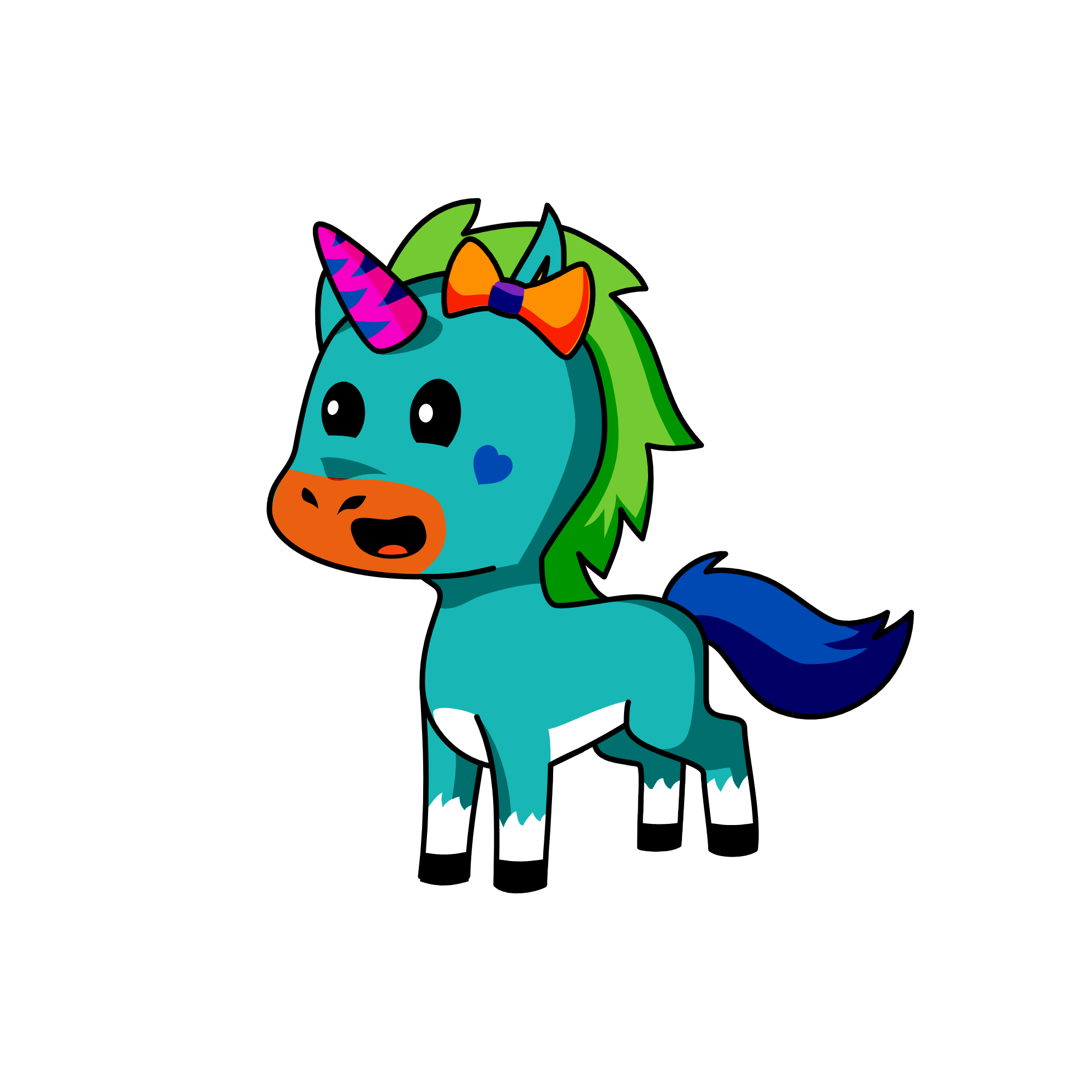 im in the Station, the unicorn