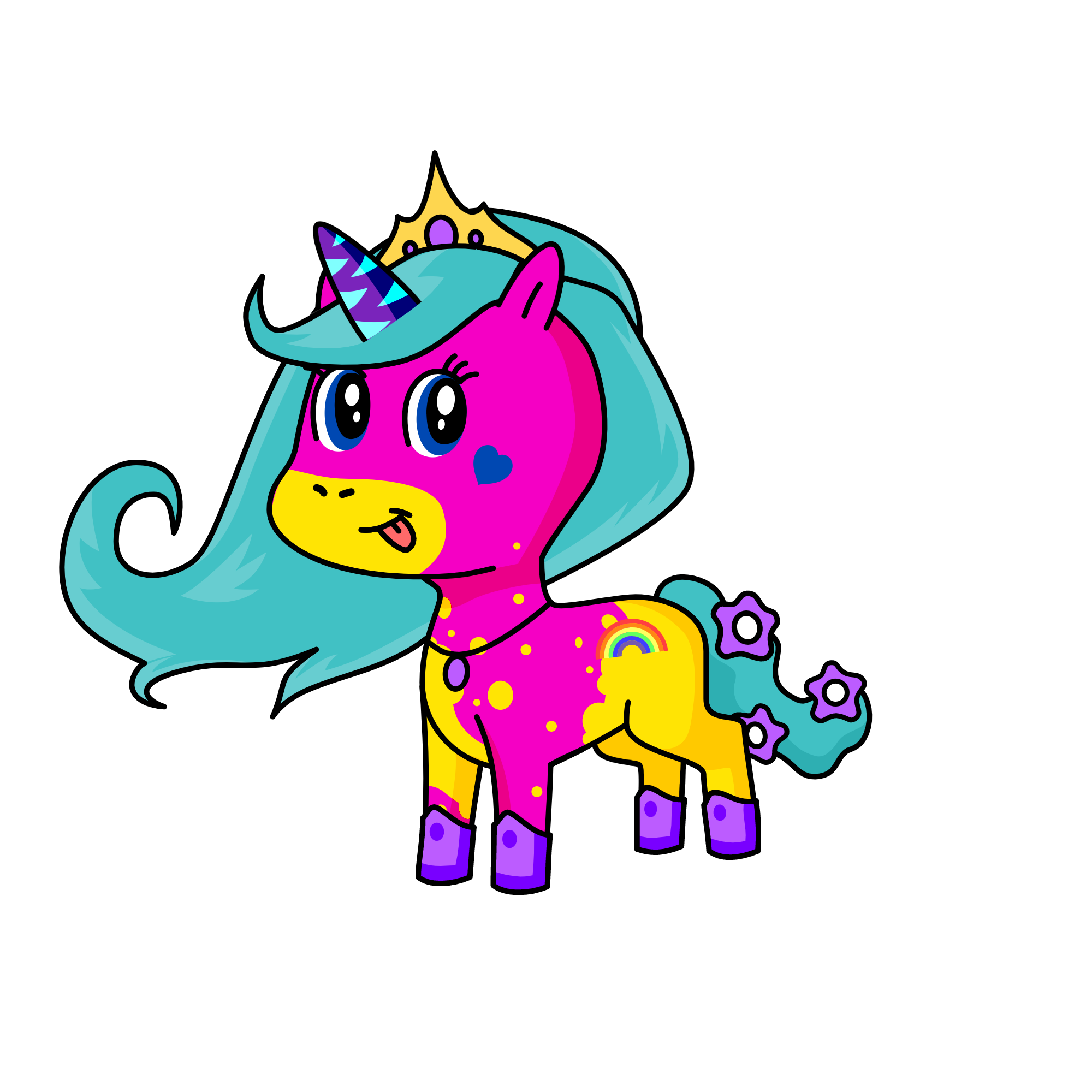 snowy, the unicorn