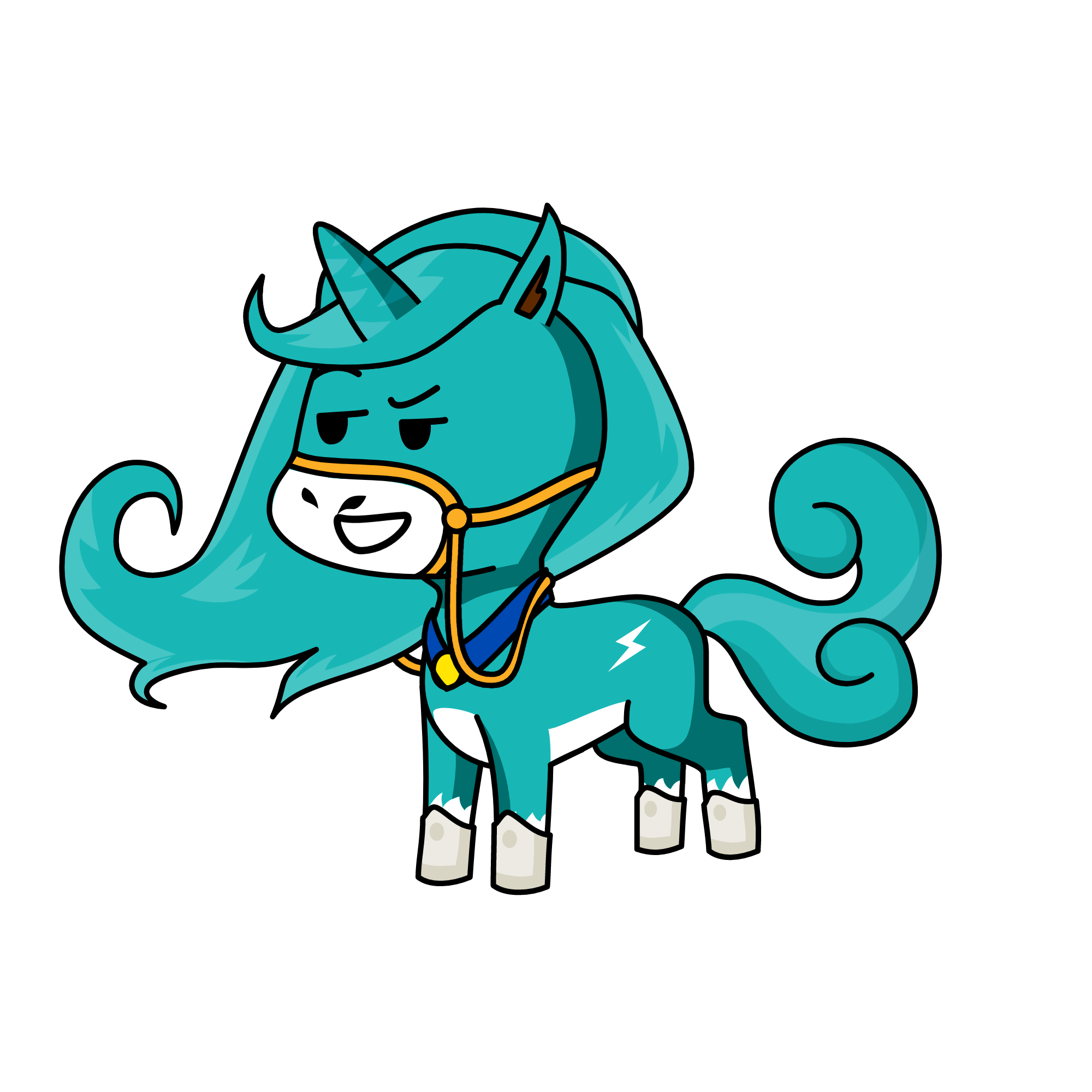 hipster, the unicorn