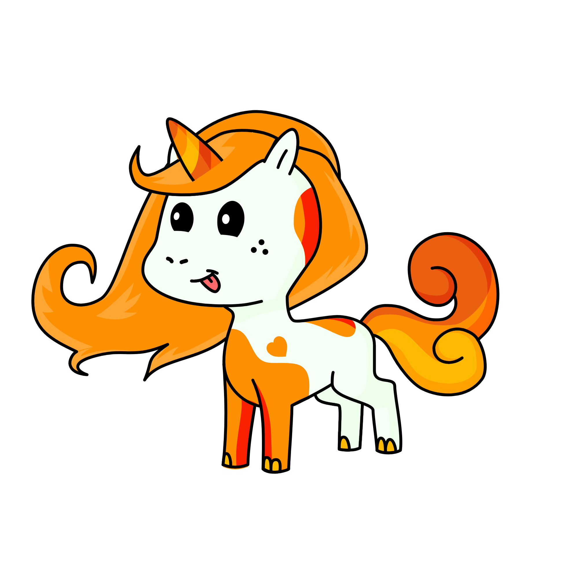 orange jucie, the unicorn