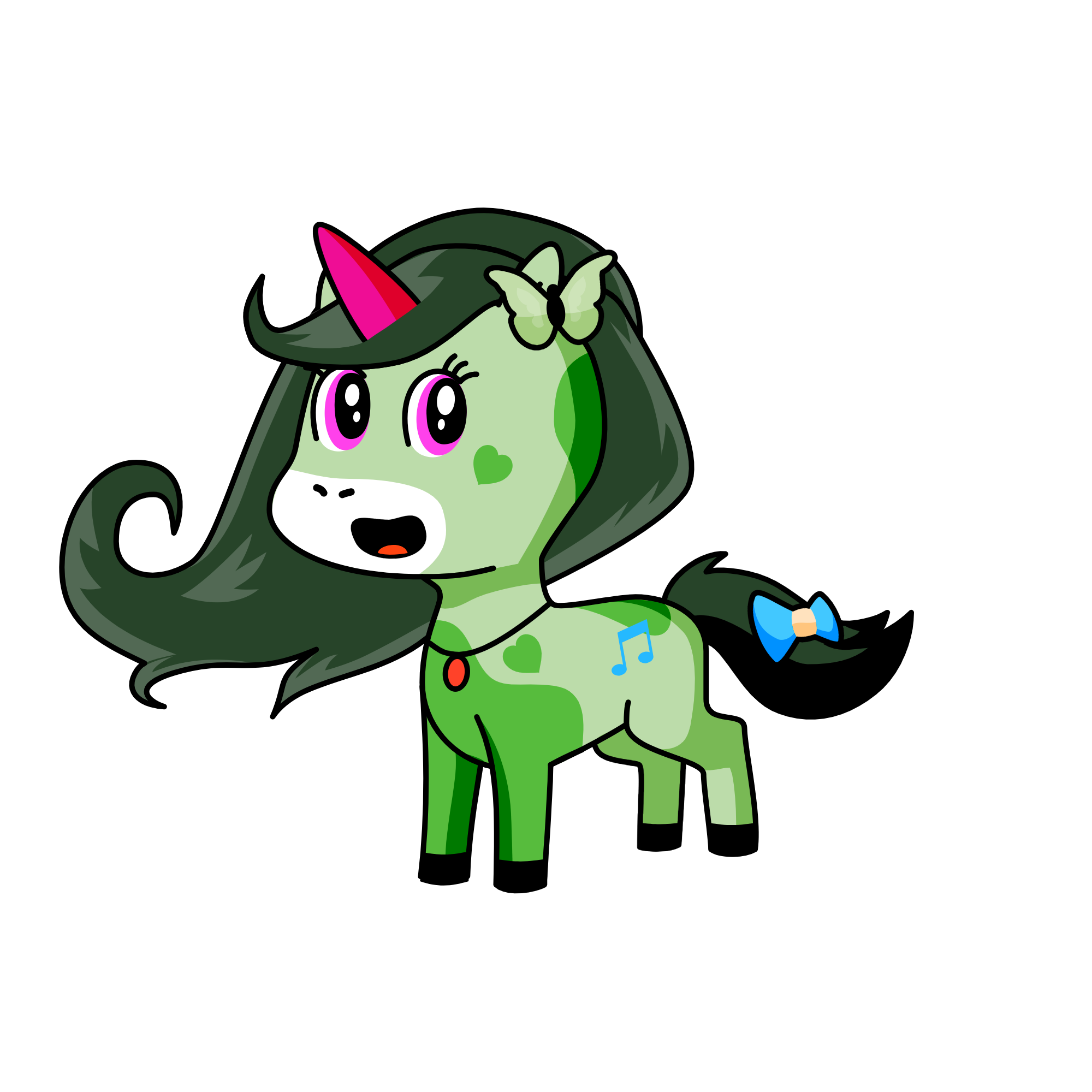 butterfly, the unicorn