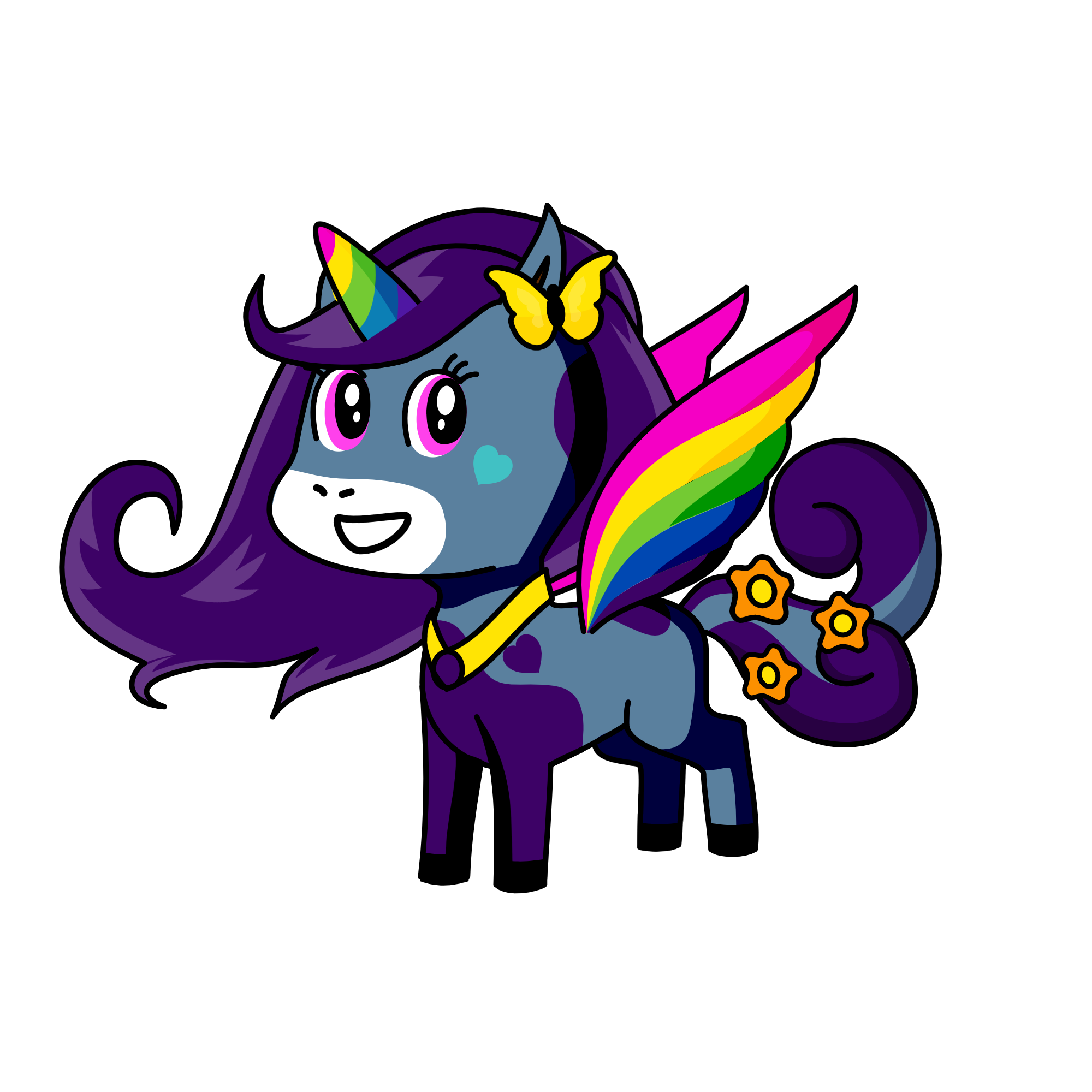 rainbow dreamy, the unicorn