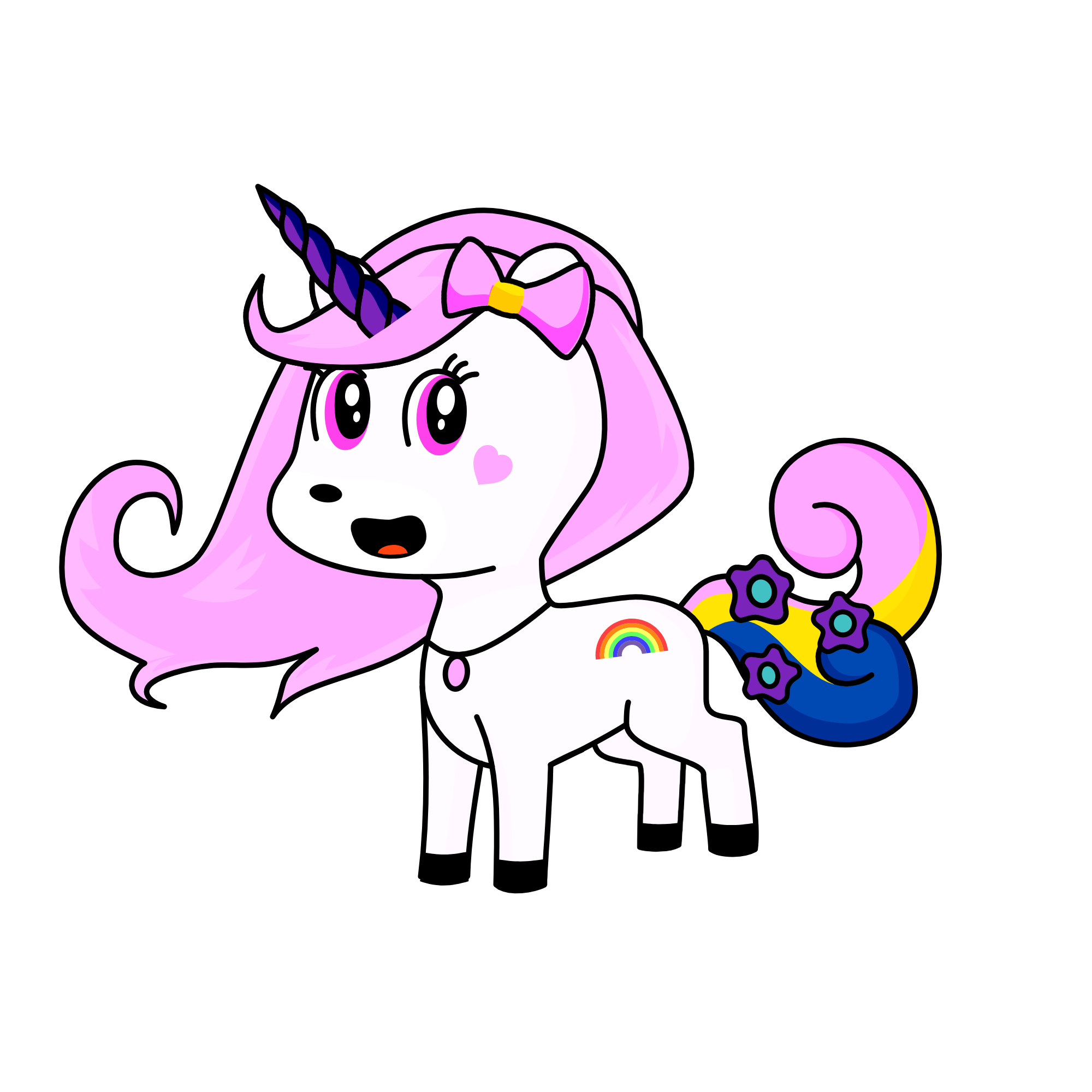 rainbowcorn, the unicorn