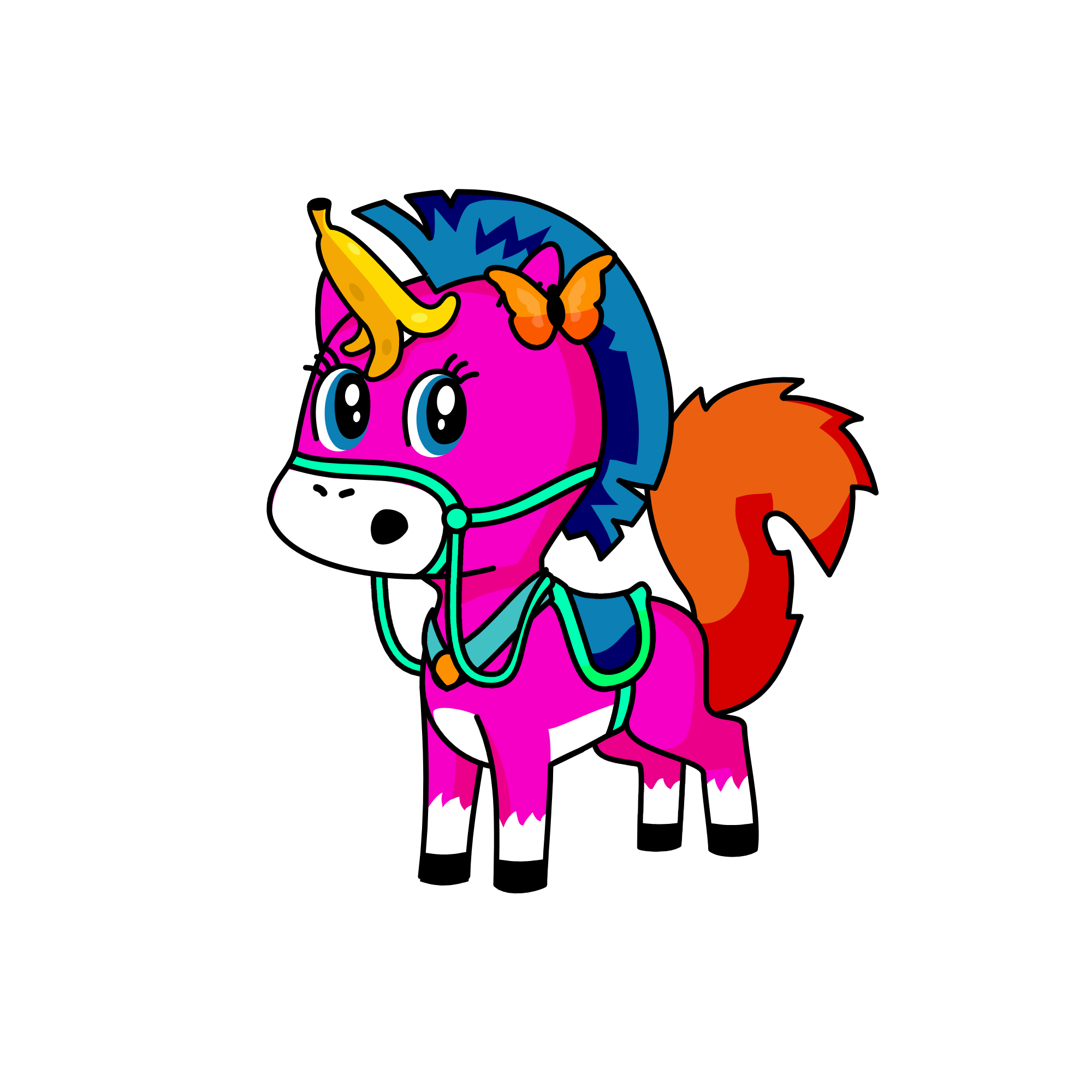 poop random, the unicorn