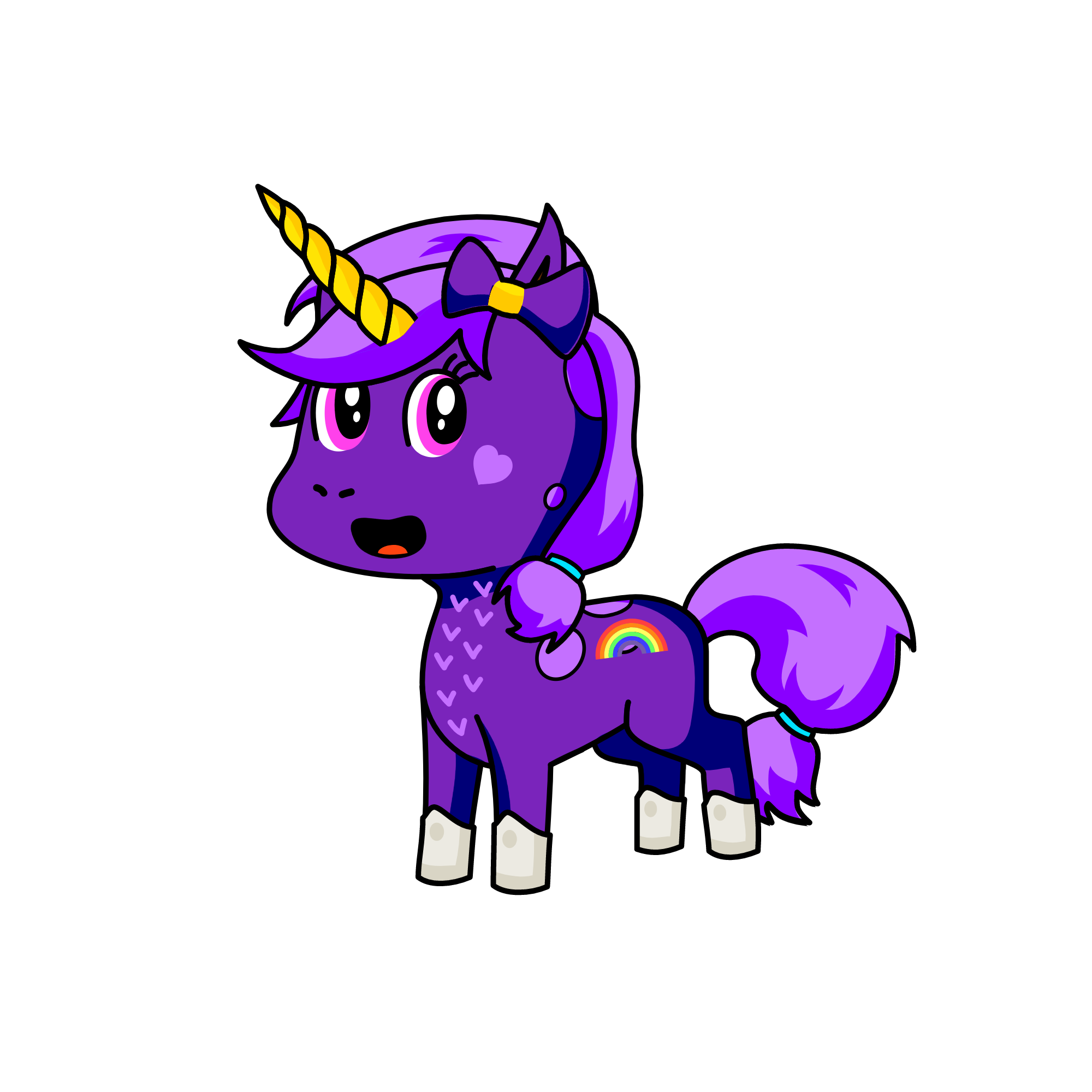 rose, the unicorn