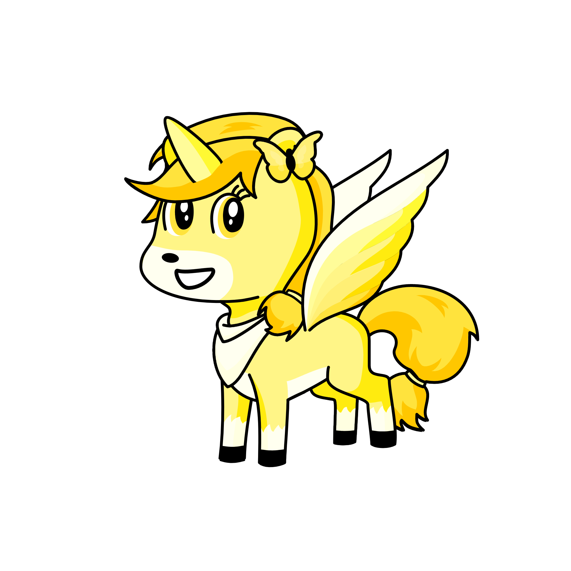 Lady Yellow ( of the Color Tribe ), the unicorn