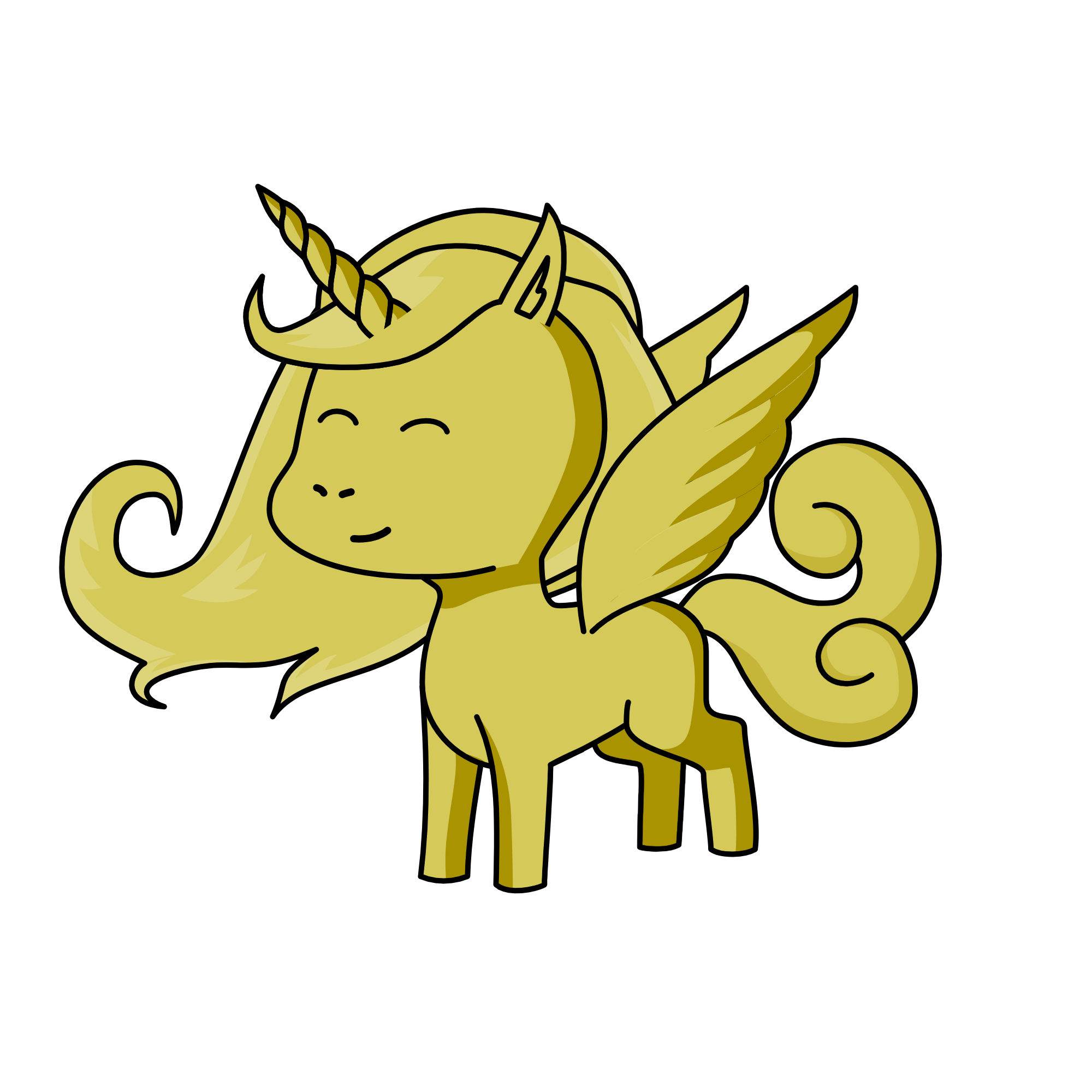 The unicorn that became a statue because when she was a teen she learned how to be powerful so after, the unicorn